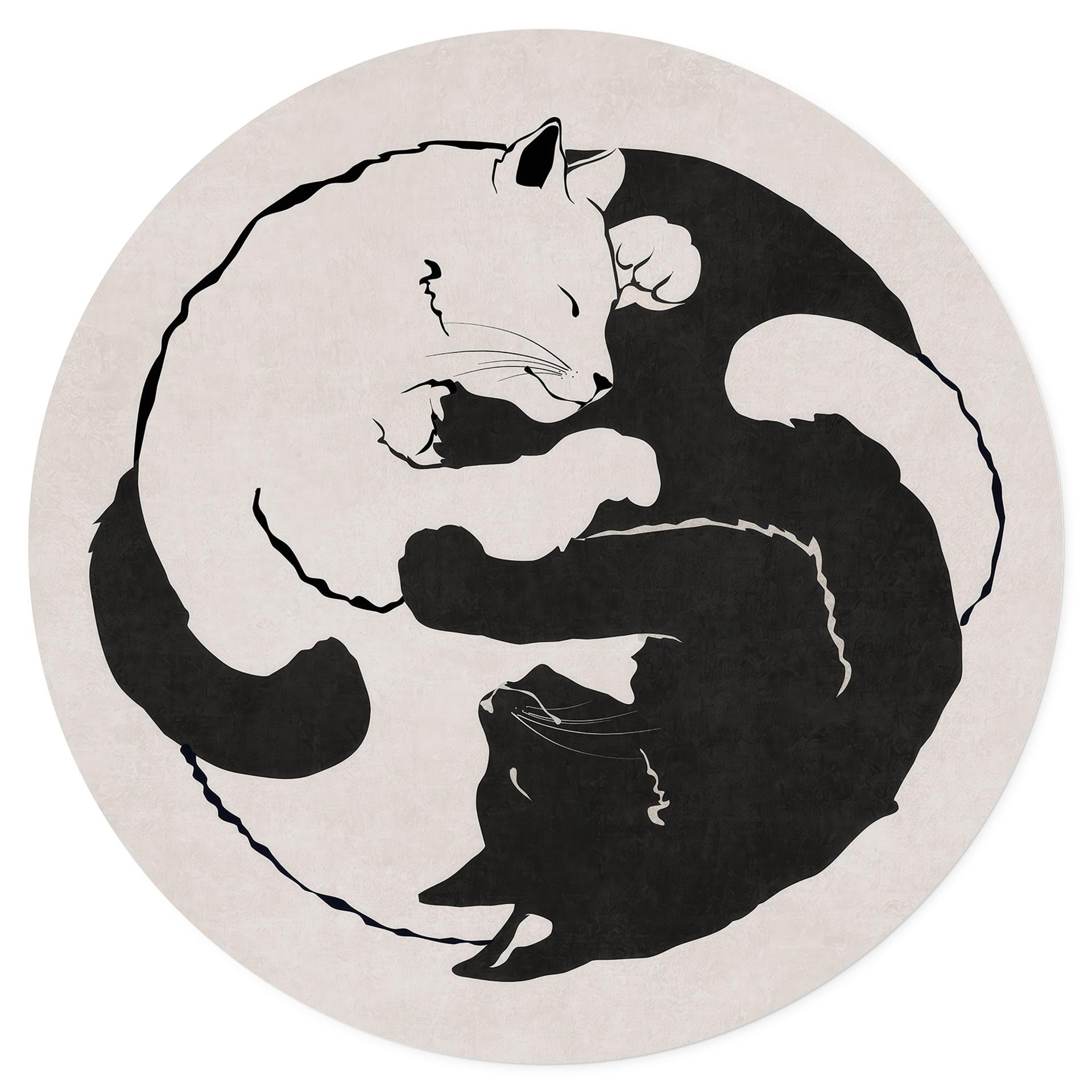 Muursticker Katten Ying & Yang - Tunaboylu