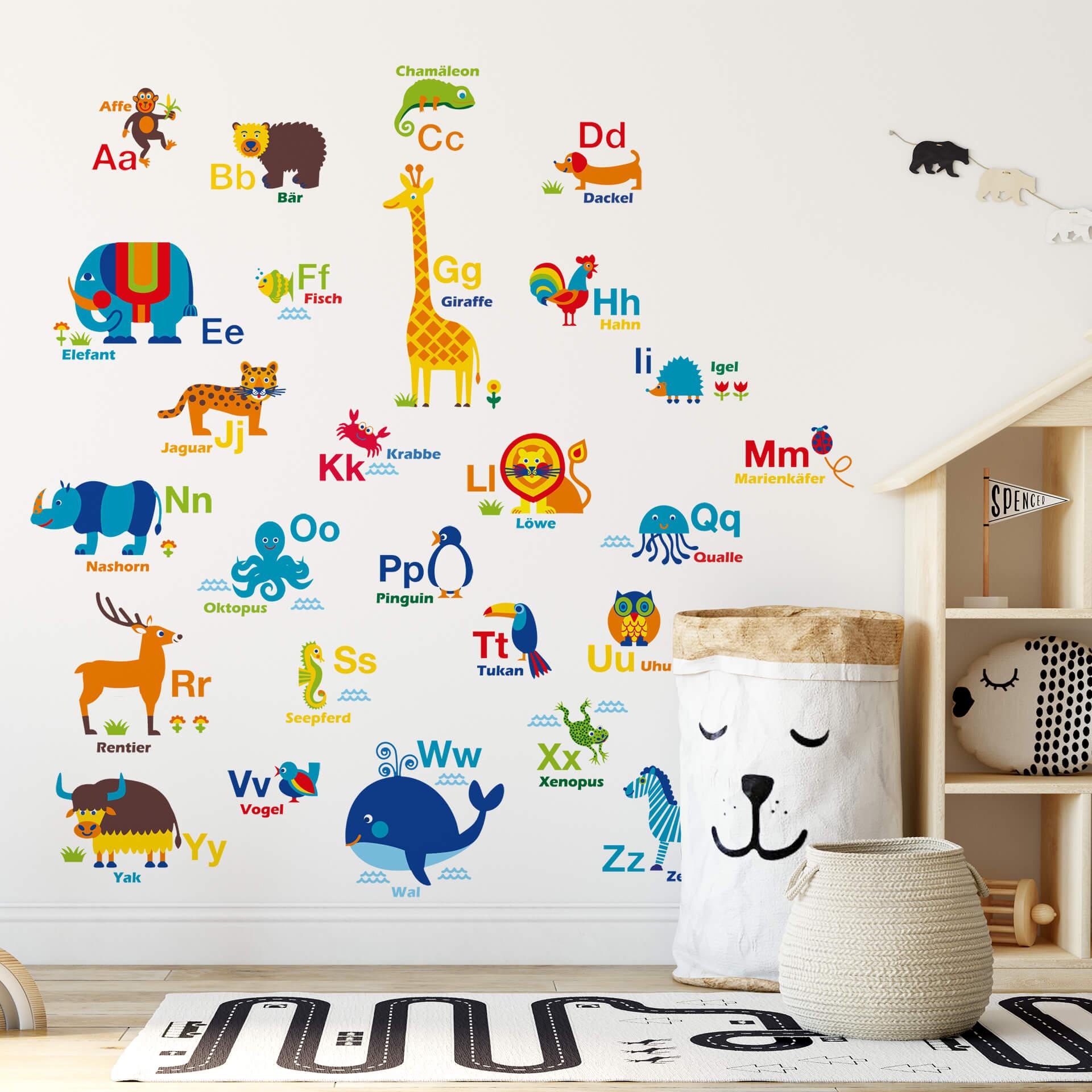 Wandtattoo byGraziela - ABC Tiere