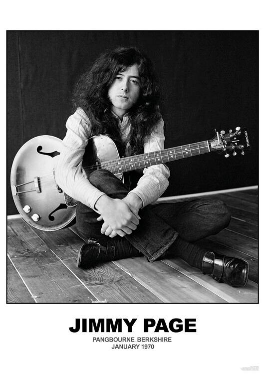 Plakat Jimmy Page - Januar 1970 Berkshire, Plakat (59,4 x 84,1 cm)