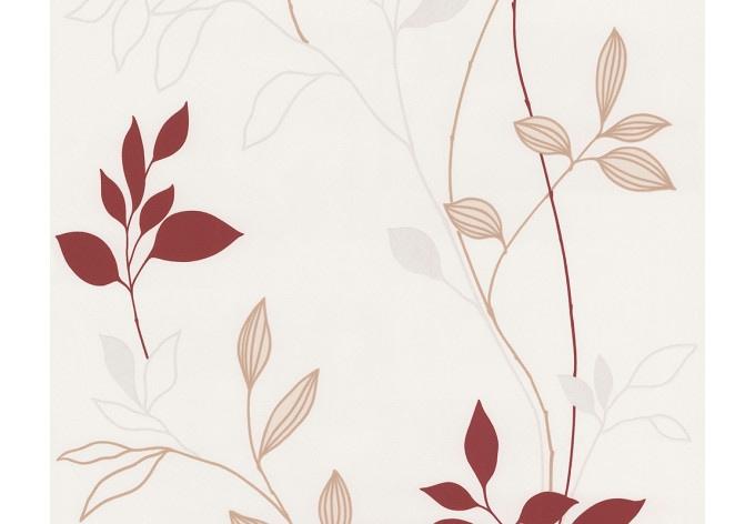 Patroonbehang Livingwalls Avenzio 4 Behang Creme, Rood