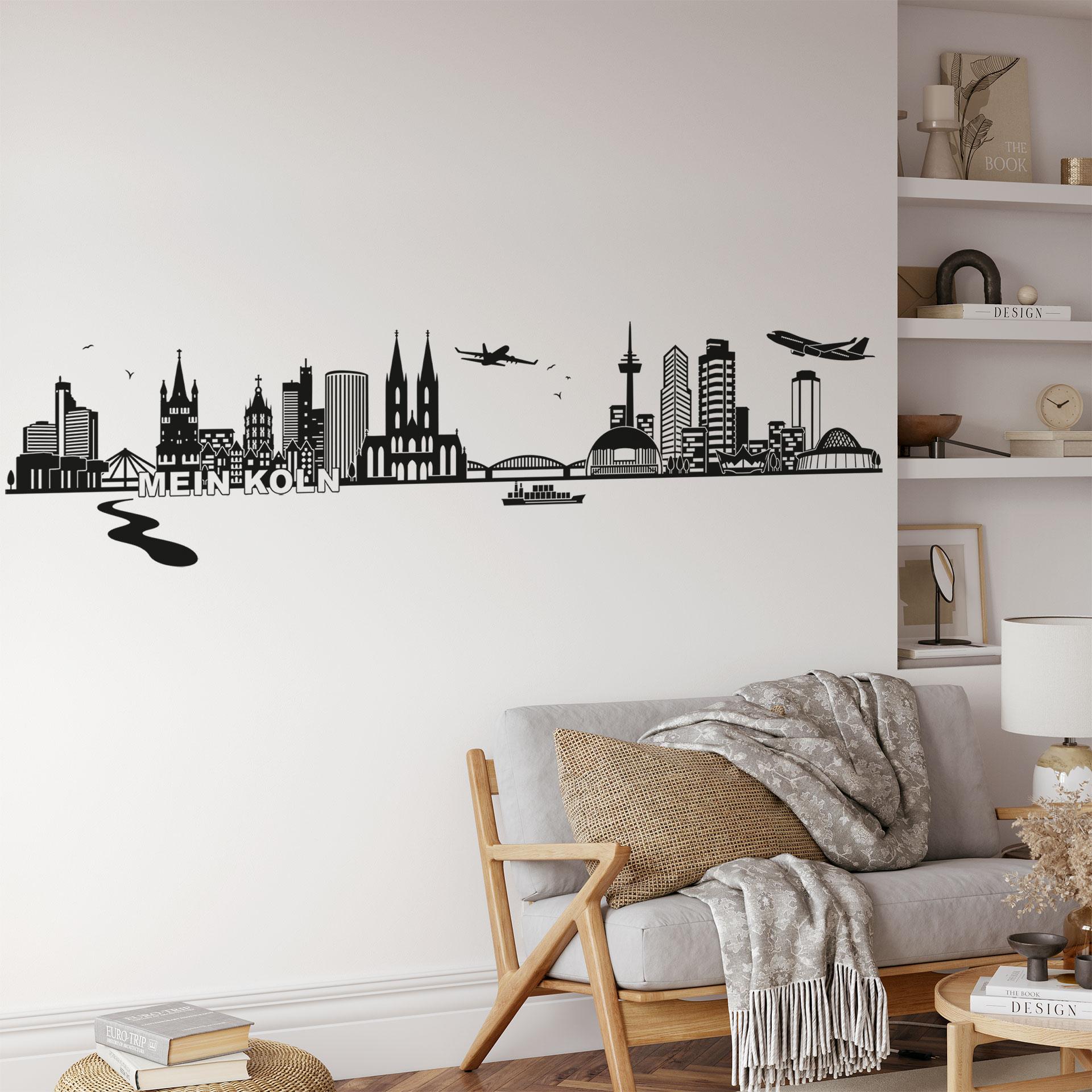 Wandtattoo Köln Skyline