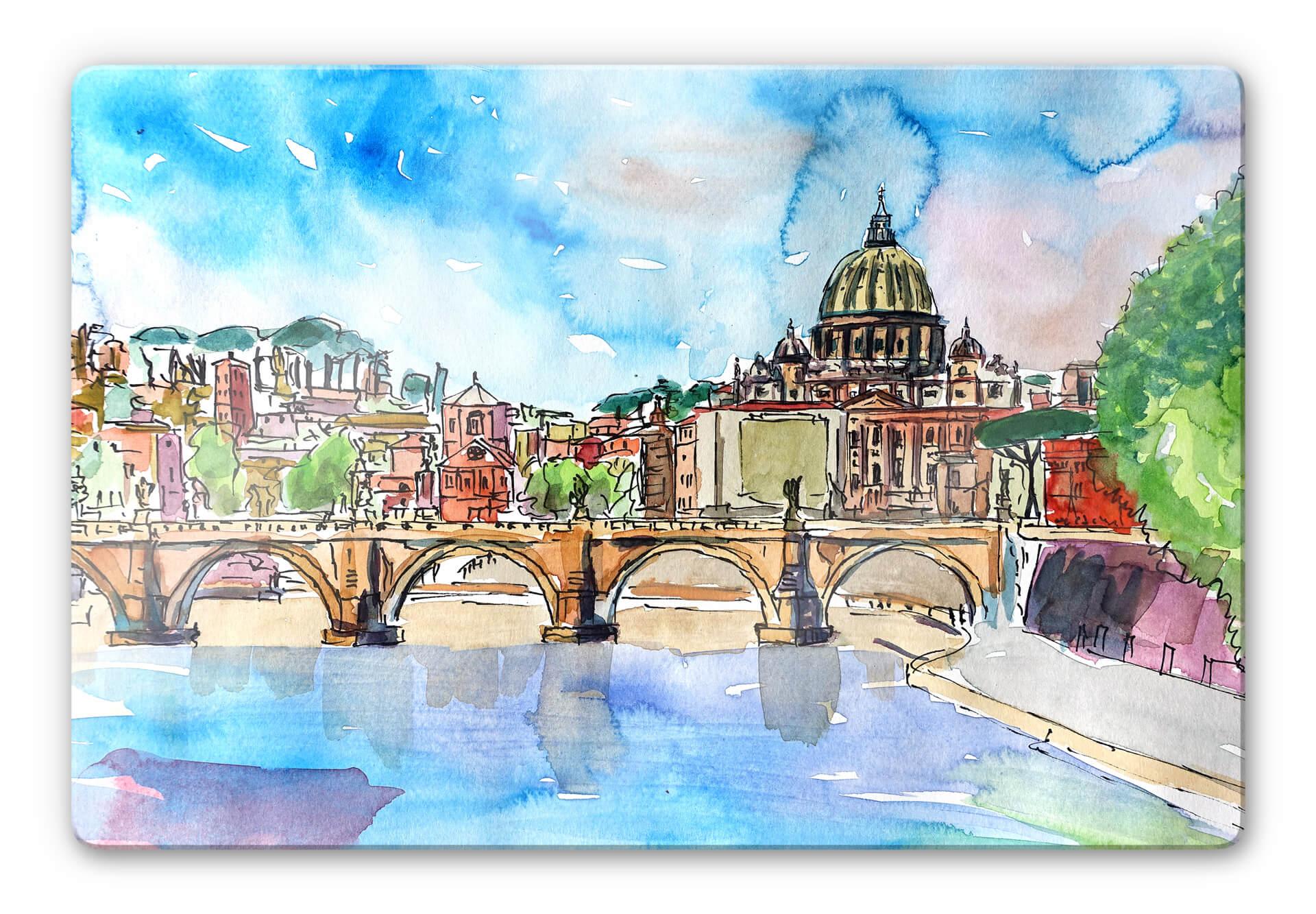 Glasschilderij Bleichner - Vatican in Rome