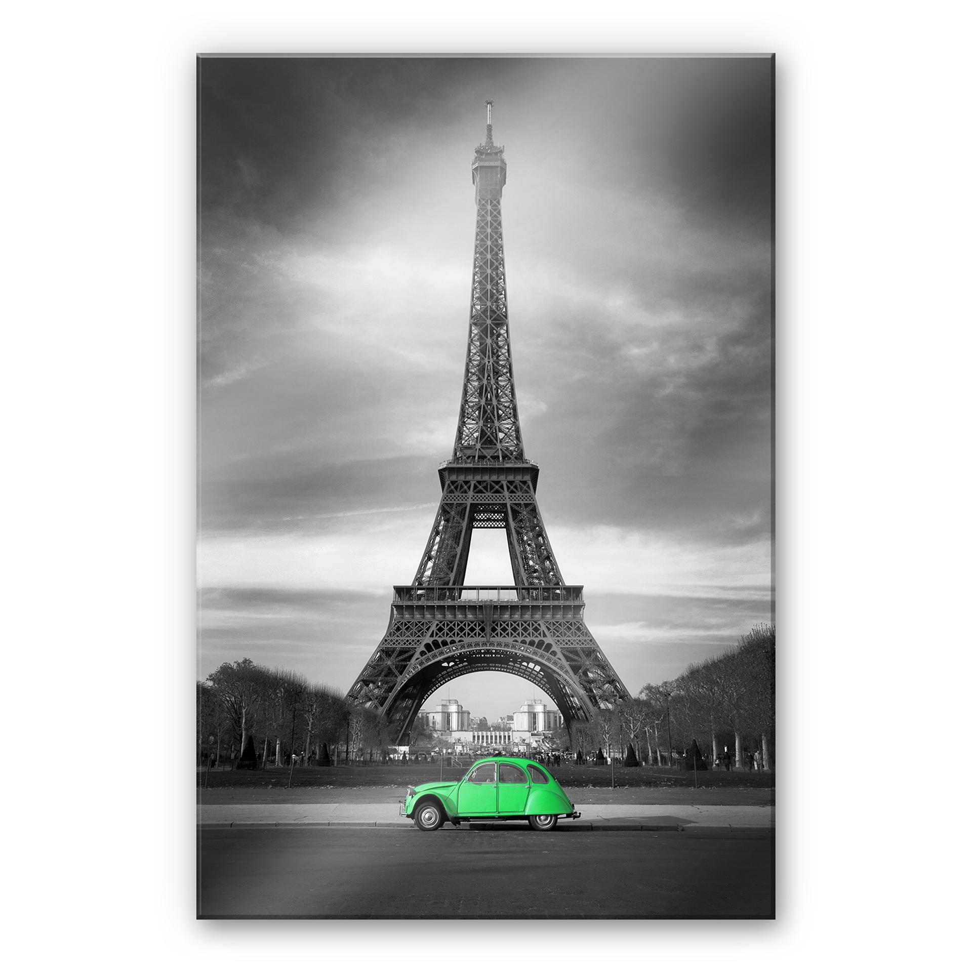 Tableau en verre acrylique - La Vie est Belle - vert