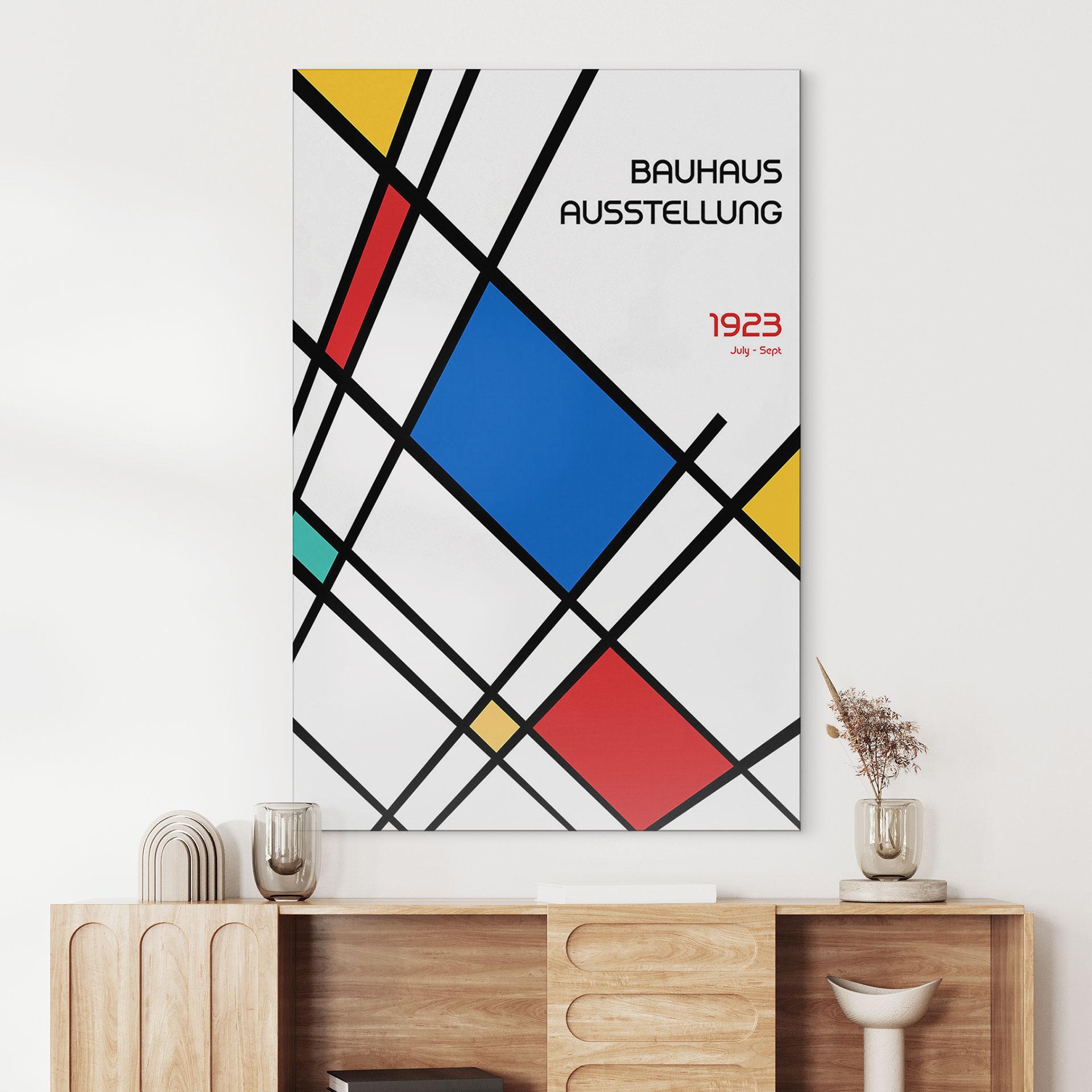 Billede Retro Bauhaus-udstilling 1923 - Retrodrome – print på aluminium (Alu-Dibond)
