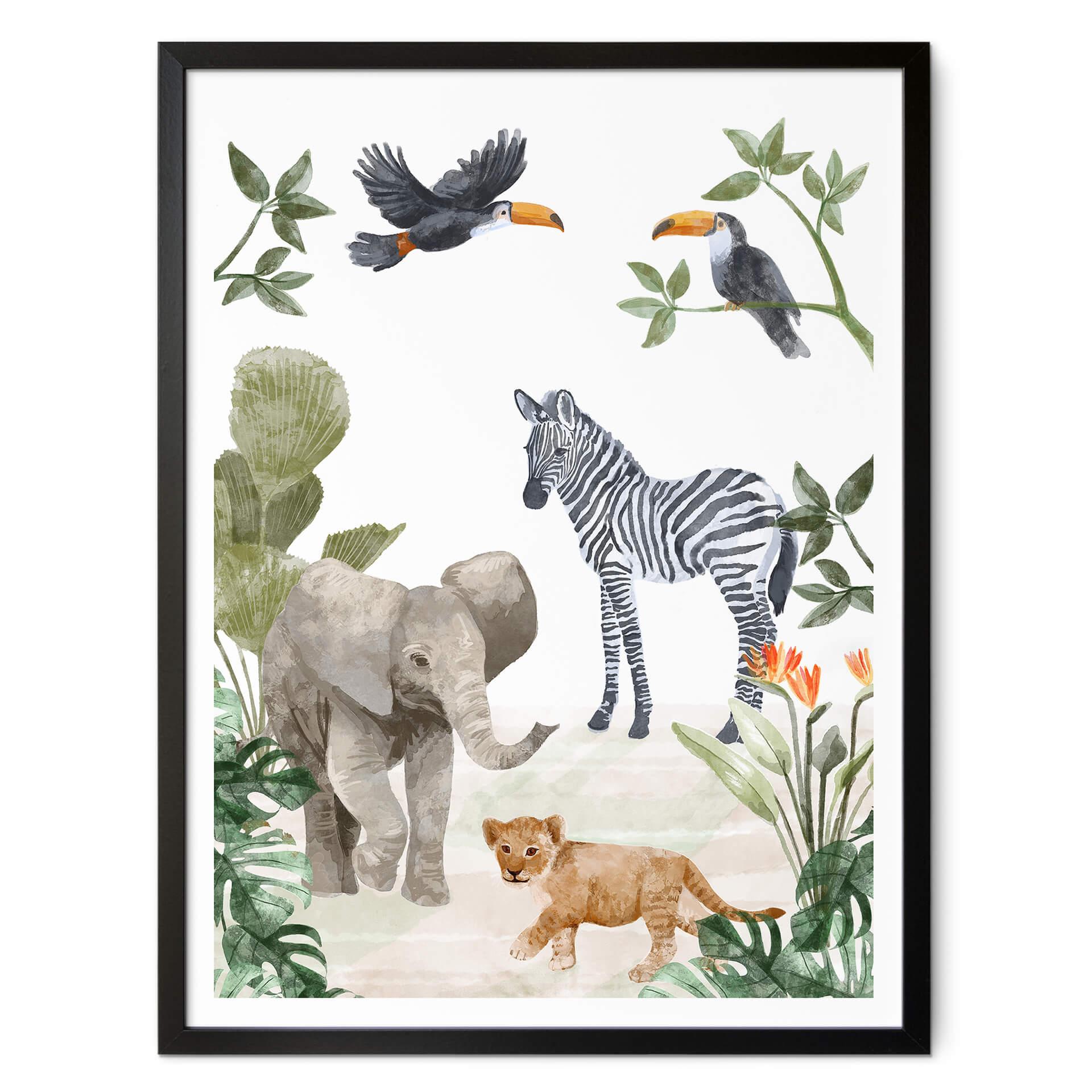 Póster Goed Blauw - Bebés de la selva