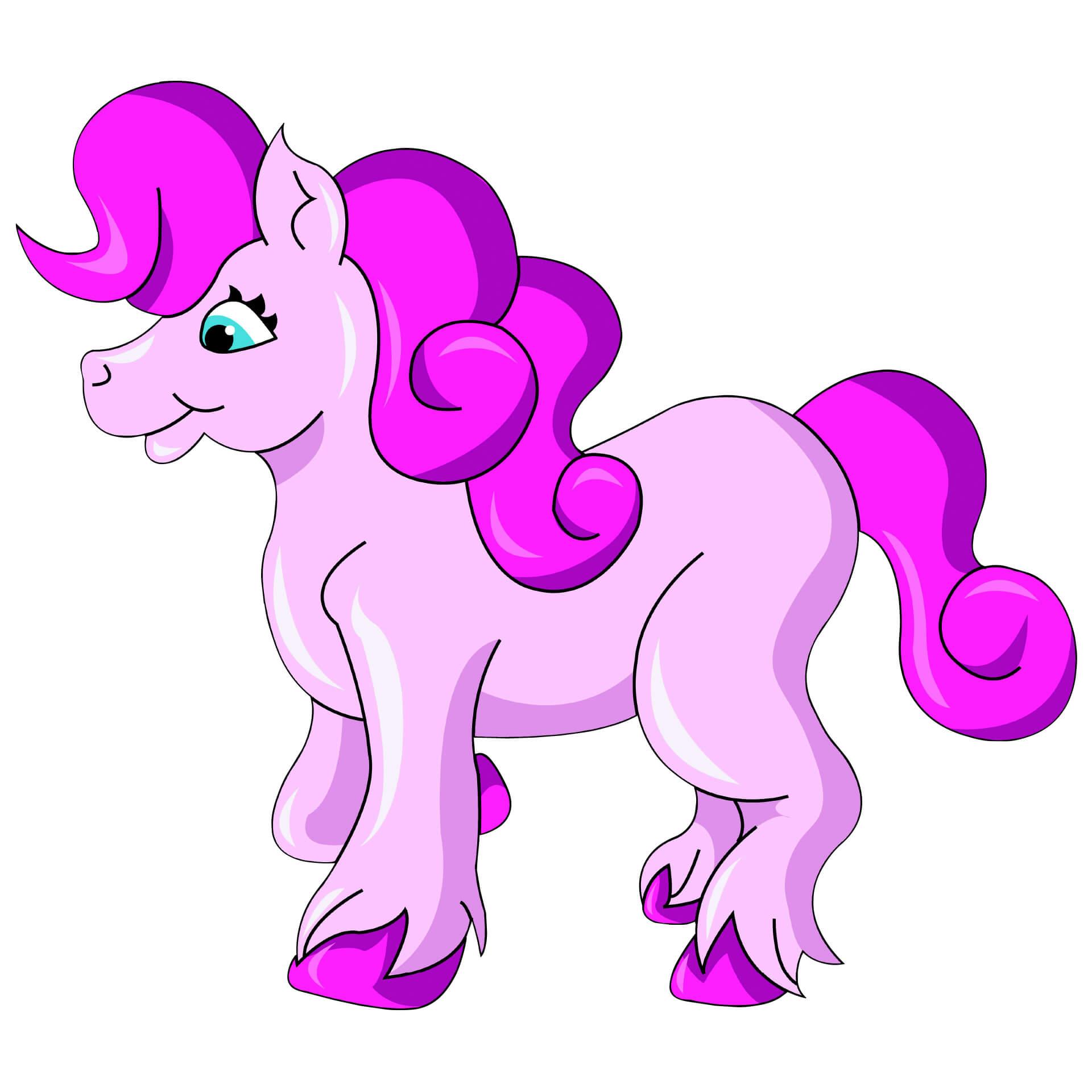 Wandtattoo Pink Pony