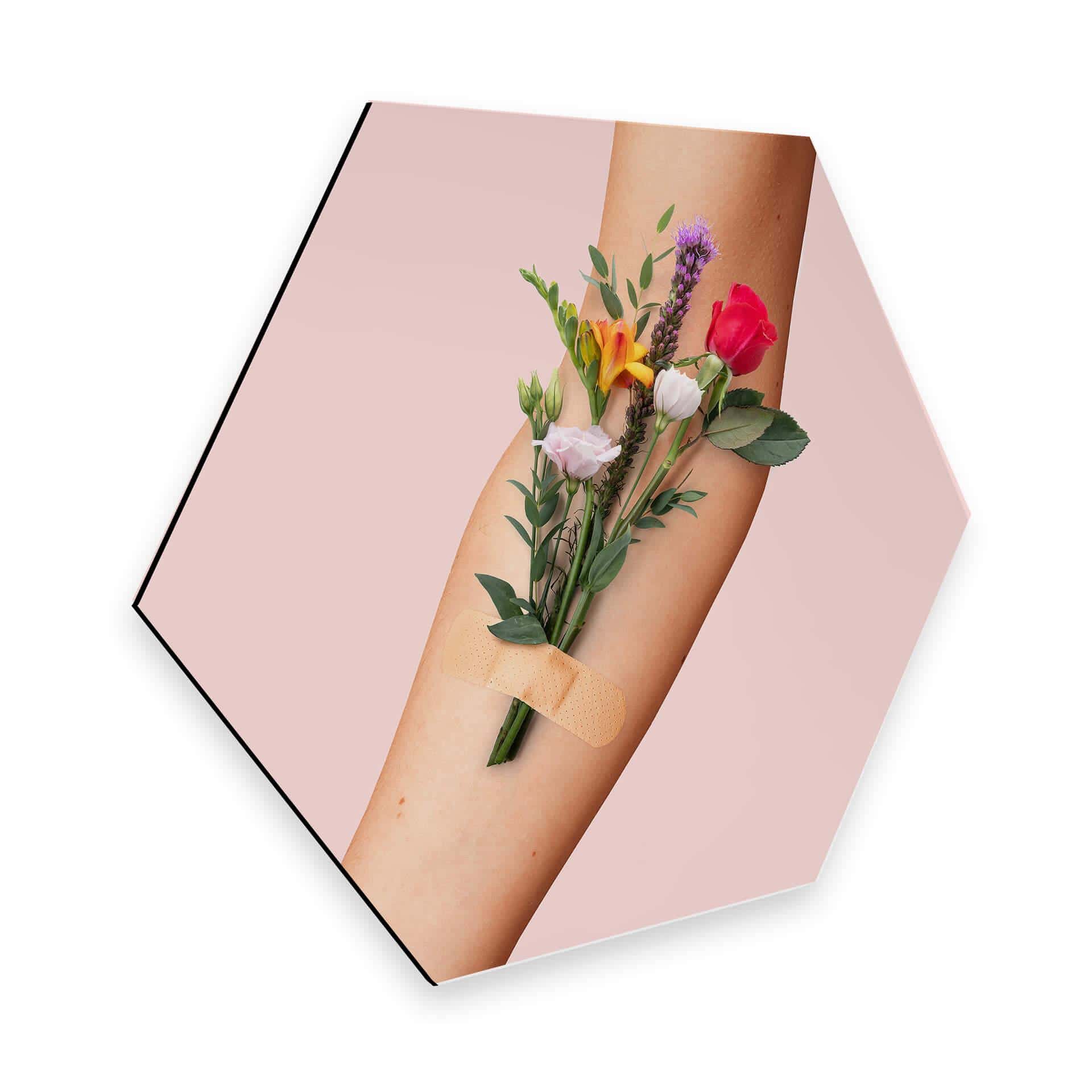 Hexagon Dibond Loose - Flower Aid