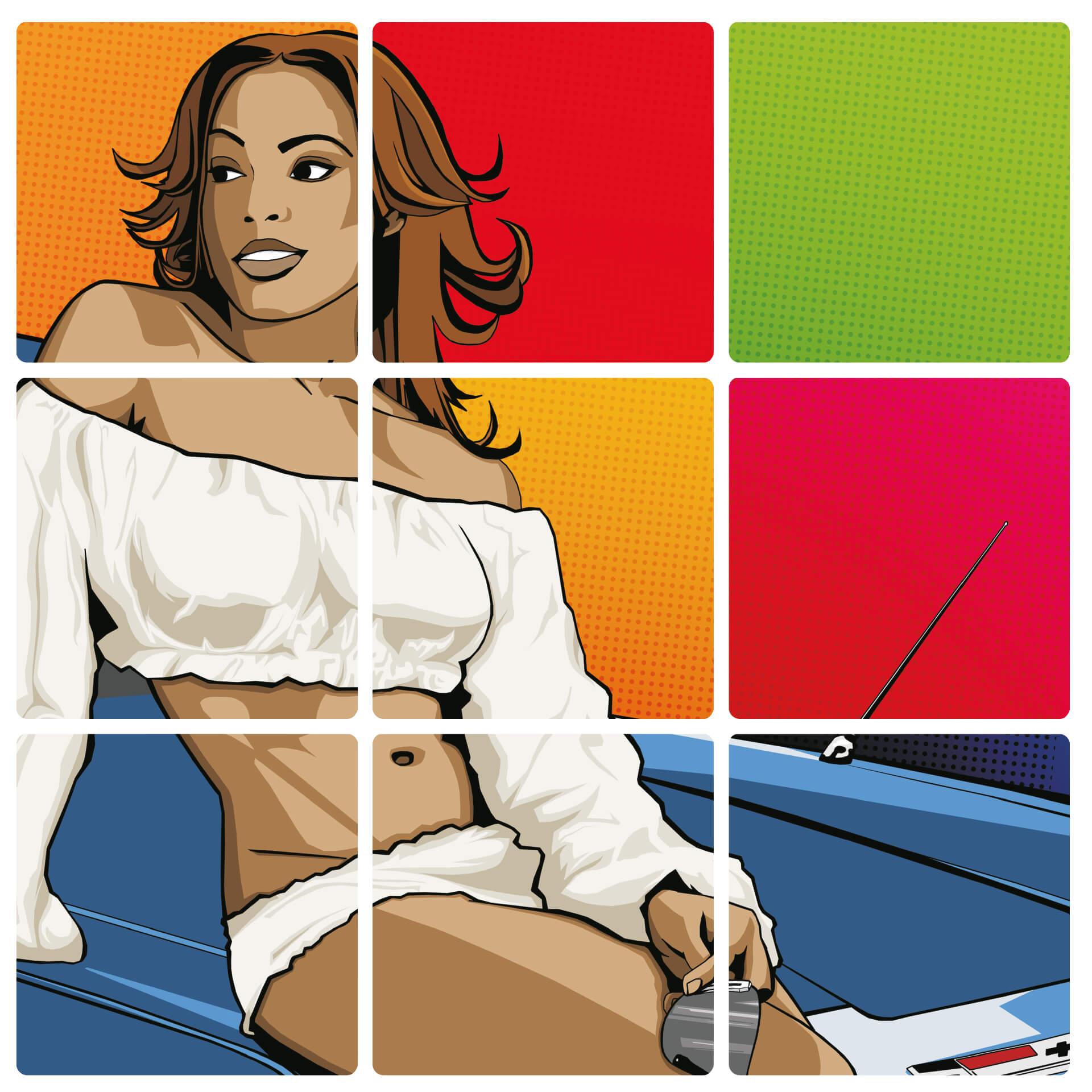 Muursticker Auto Beauty