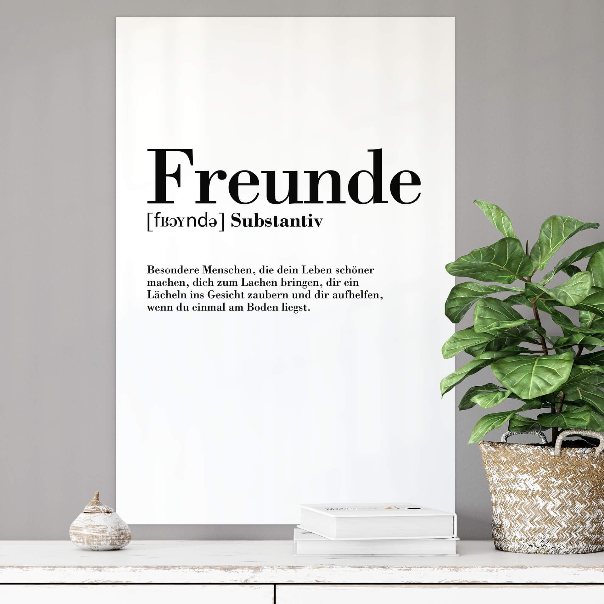 Wallprint Grammatik Freunde