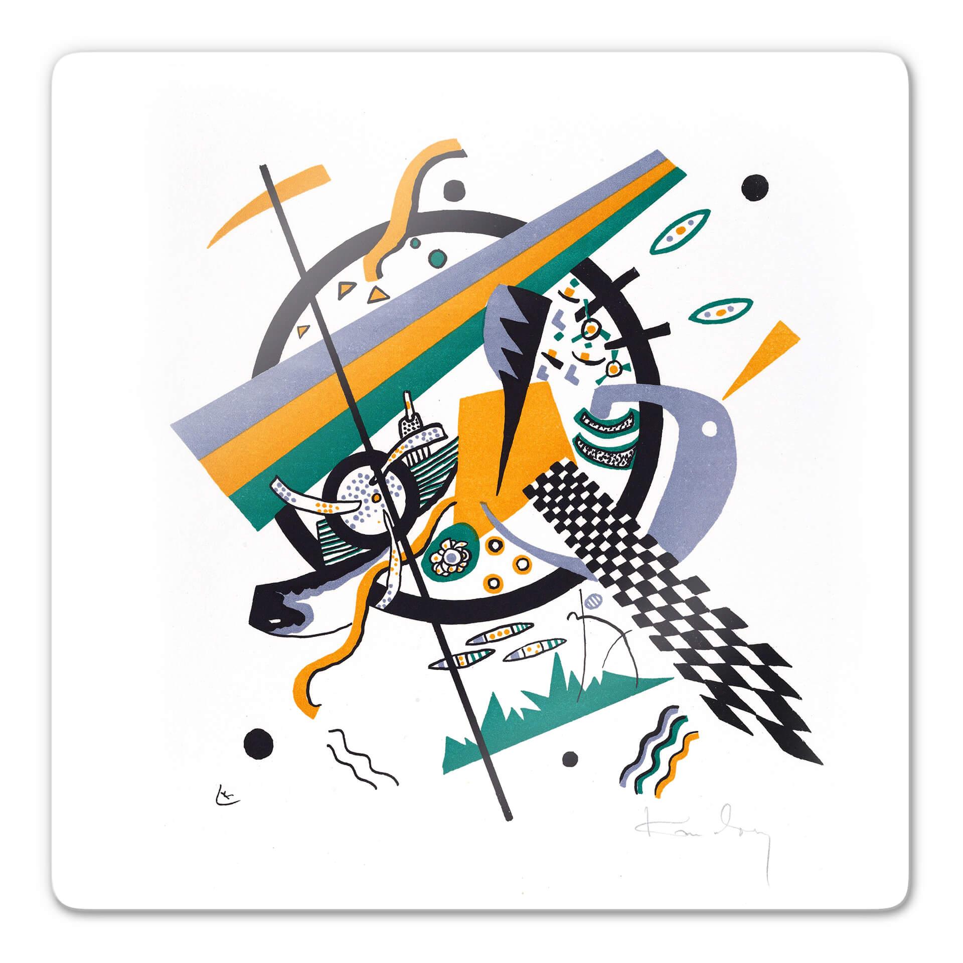 Glasschilderij Kandinsky – Kleine Wereld 4