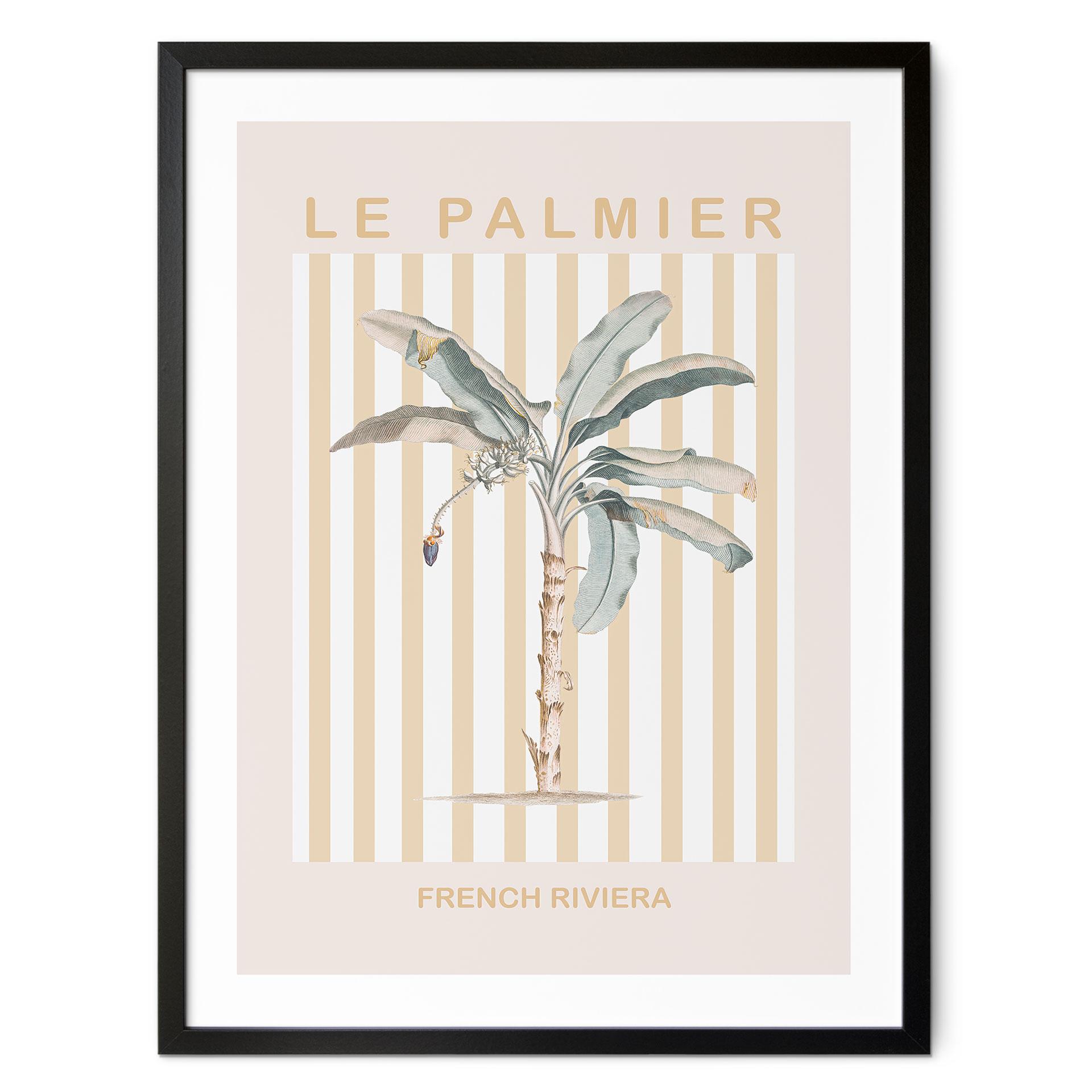 Plakat Palmetræ på den franske riviera - Grace Digital Art