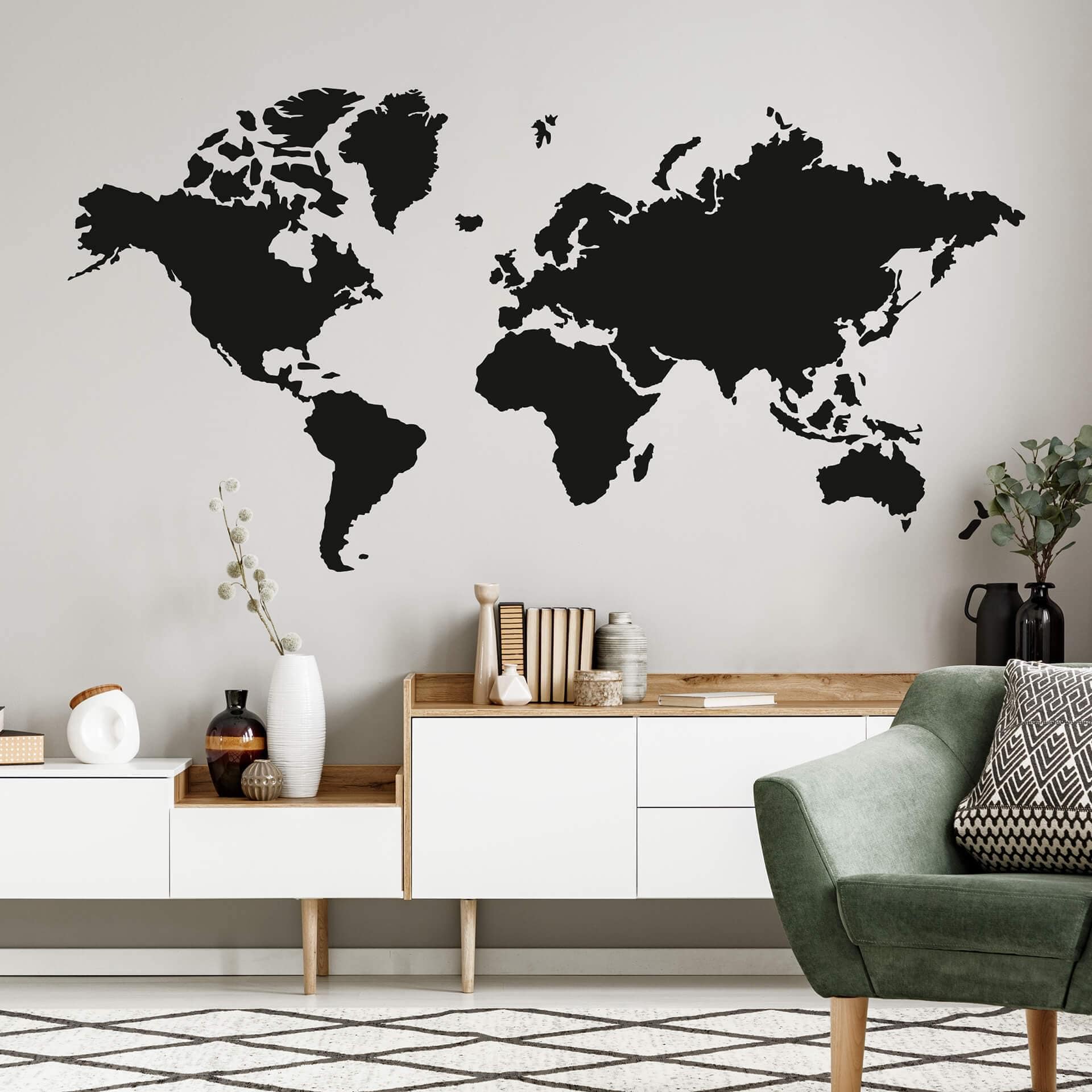 Verdenskort - wallsticker