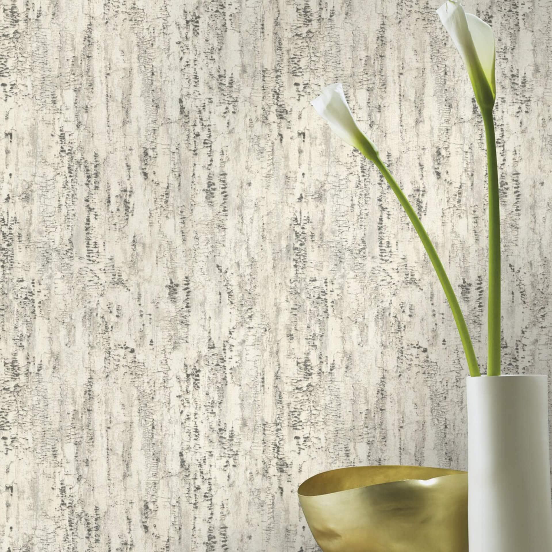 Rasch papier peint intissé, papier peint à motifs Composition gris blanc