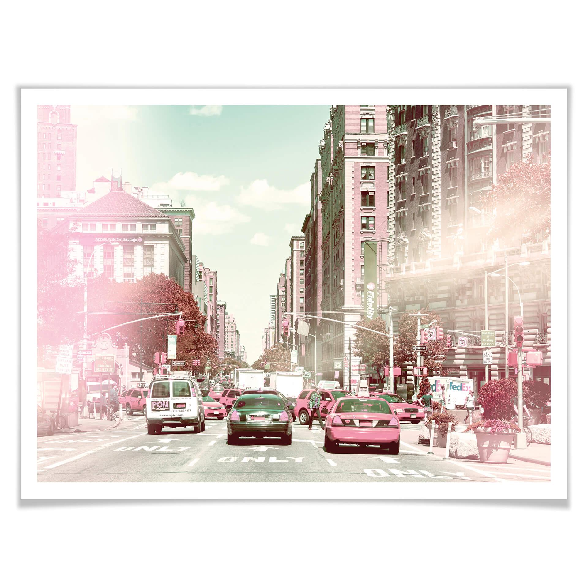 Póster Hugonnard - New York Pastel