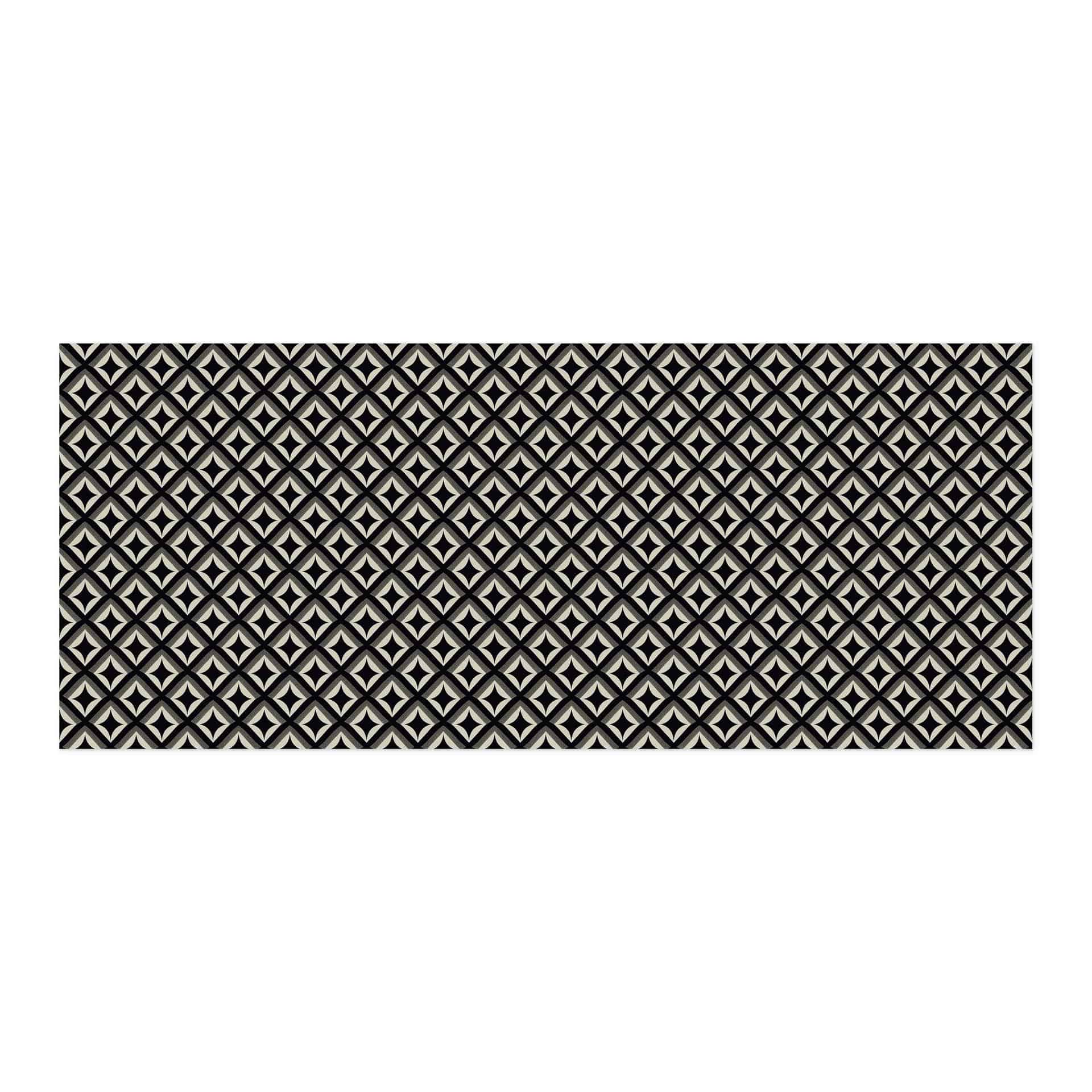 Salpicadero de cocina autoadhesivo adornos negro-beige - Treechild