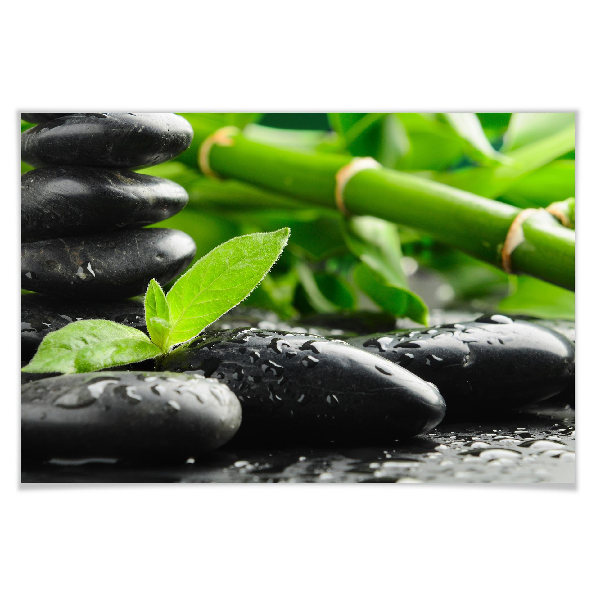 Poster - Black Zen Stones