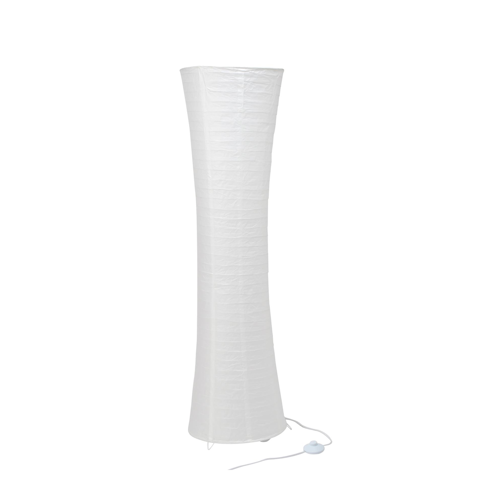 Stehleuchte Ayana, weiß, 125 x 34,5 cm, Papier Stehlampe