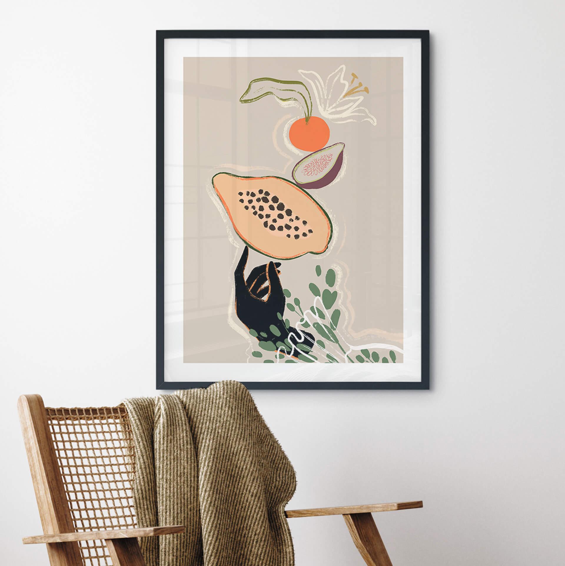 Poster Arty Guava - Papaya Balance