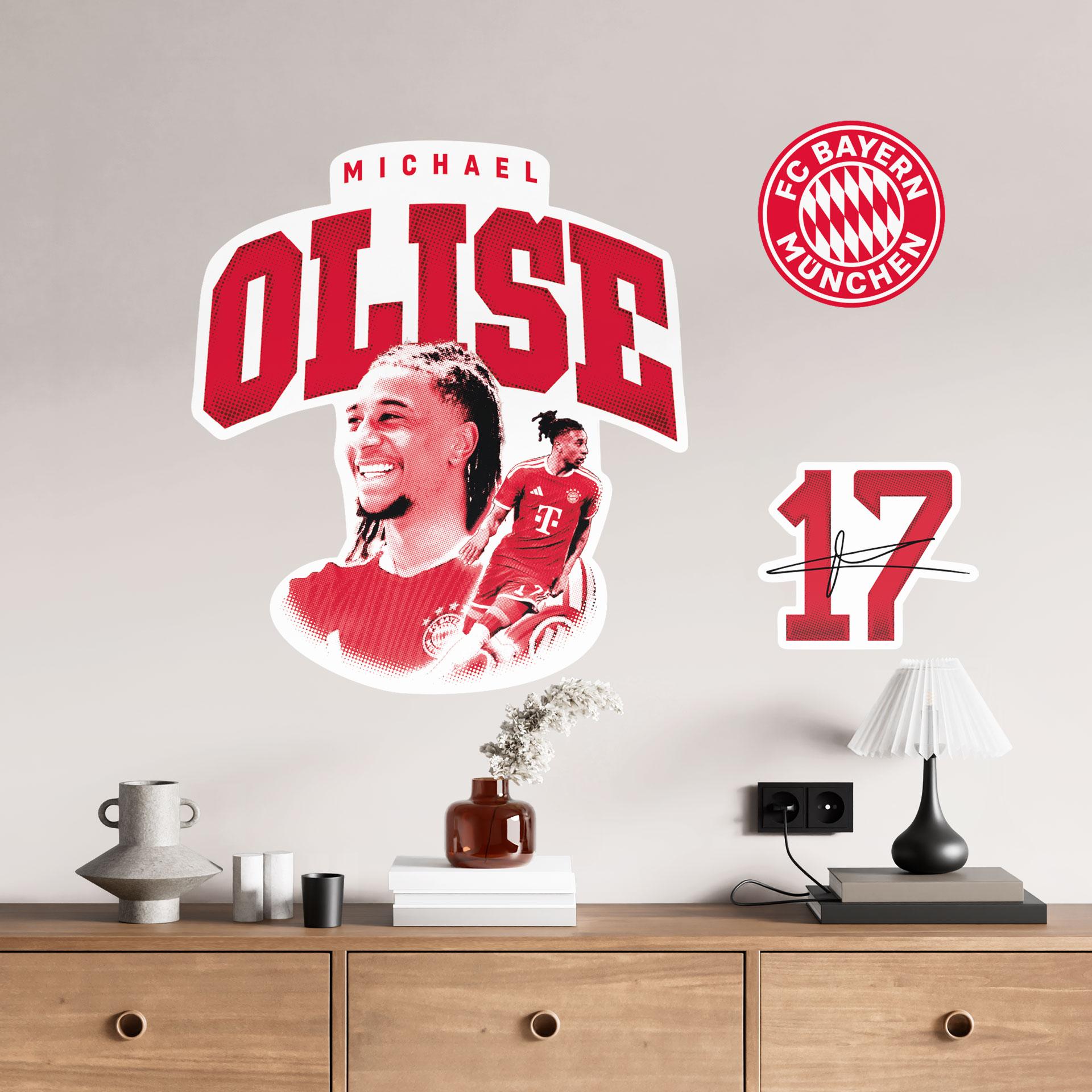 Wallsticker FCB - Michael Olise 2026/27