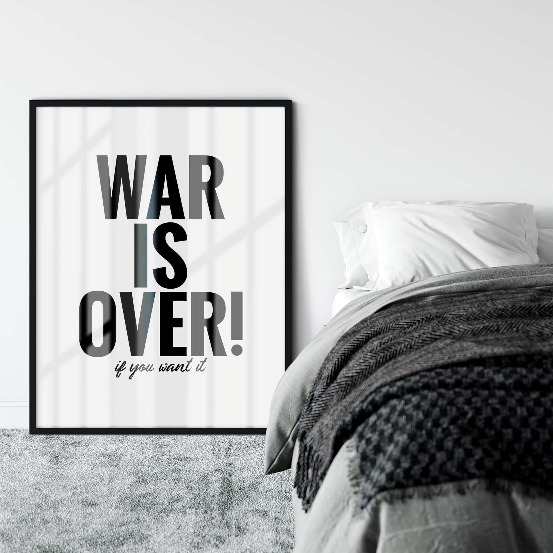 Plakat - War is over