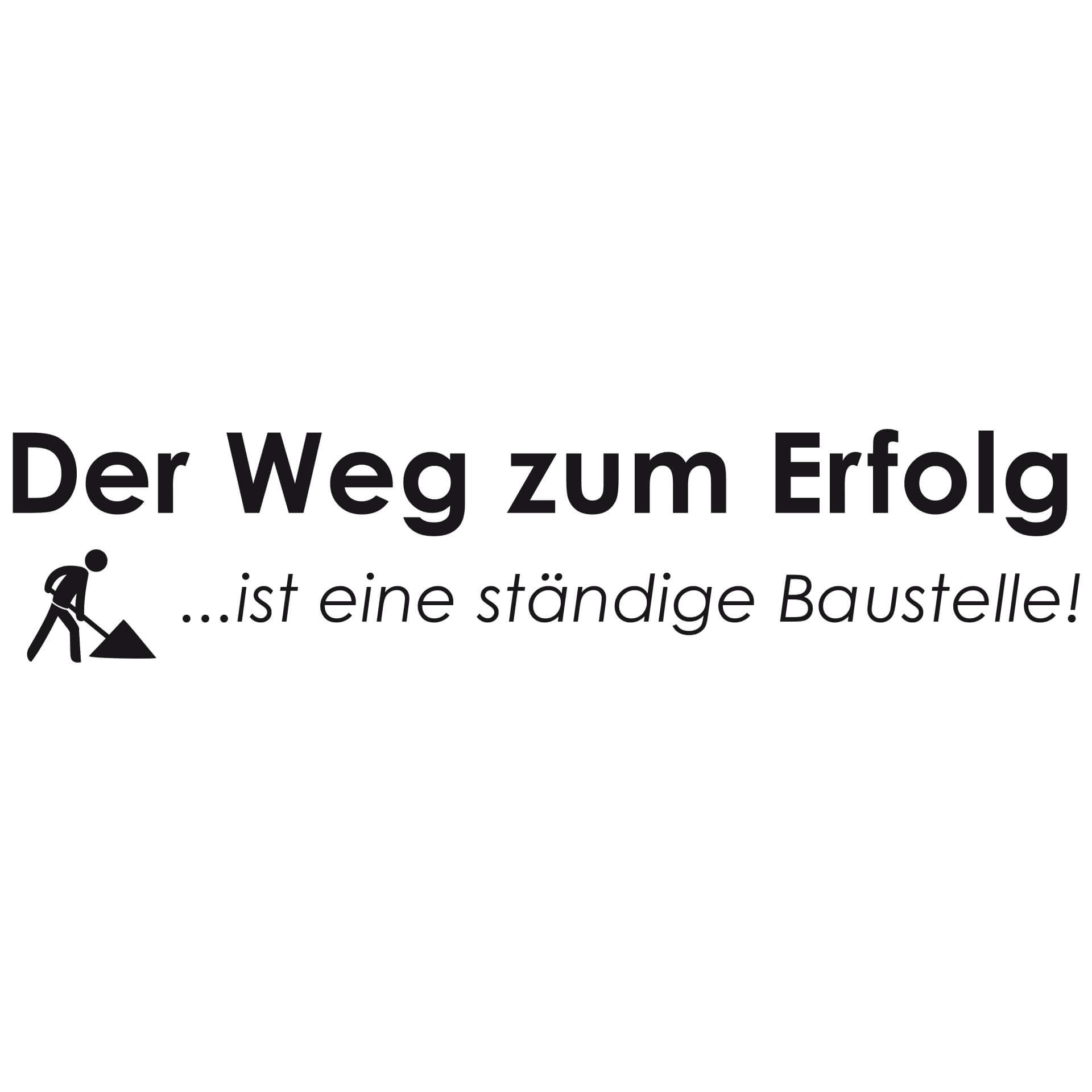 Wandtattoo Der Weg zum Erfolg...