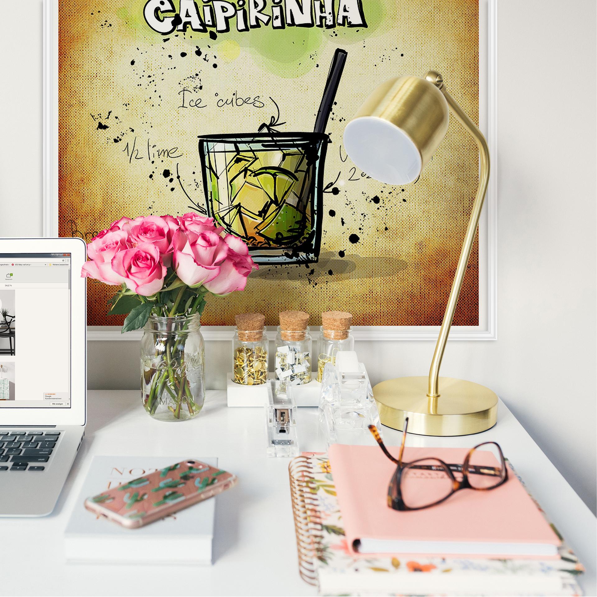 Zelfklevende Poster  Caipirinha Recept
