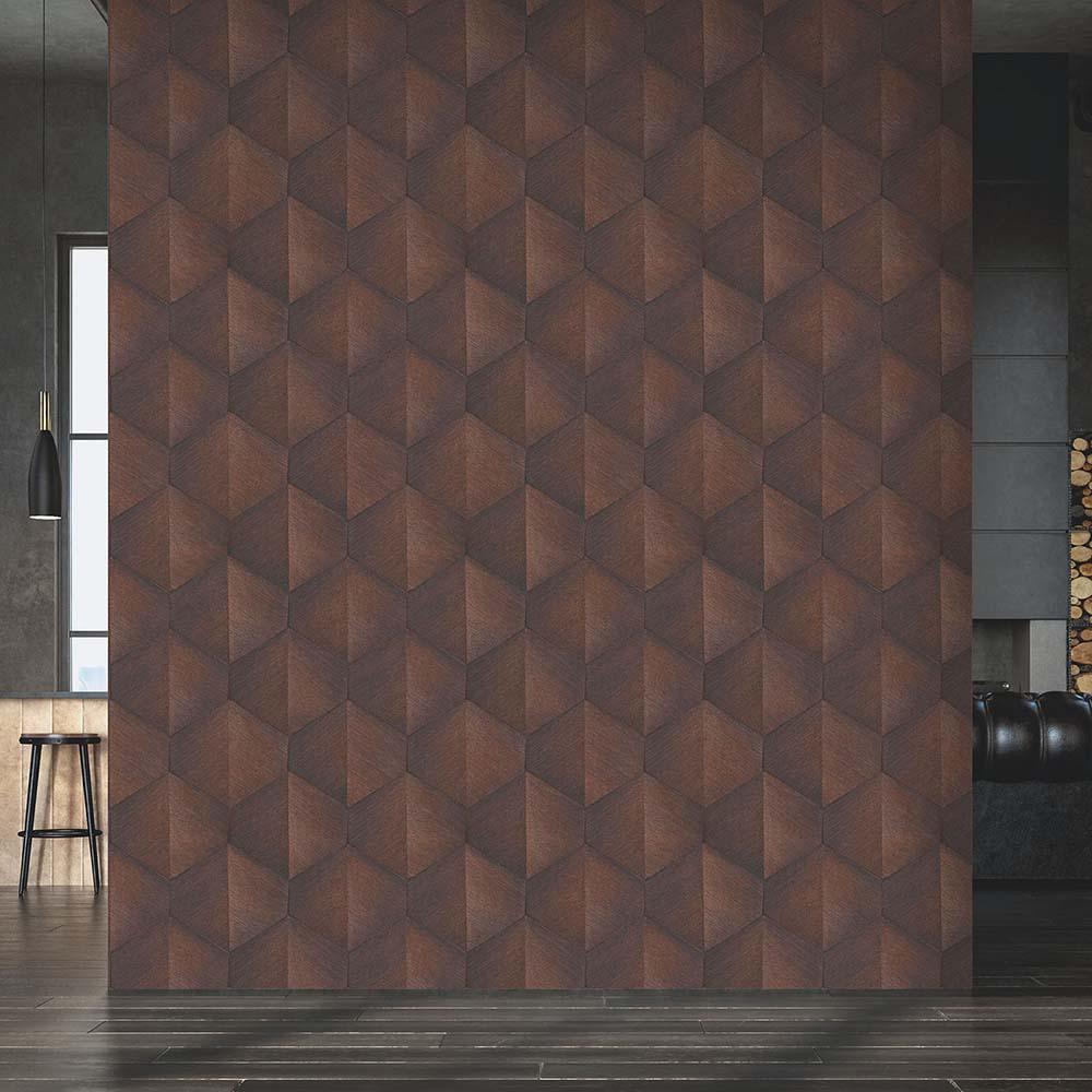 3D tapet, mønstret tapet Fashion for Walls 4 af Guido Maria Kretschmer bronze
