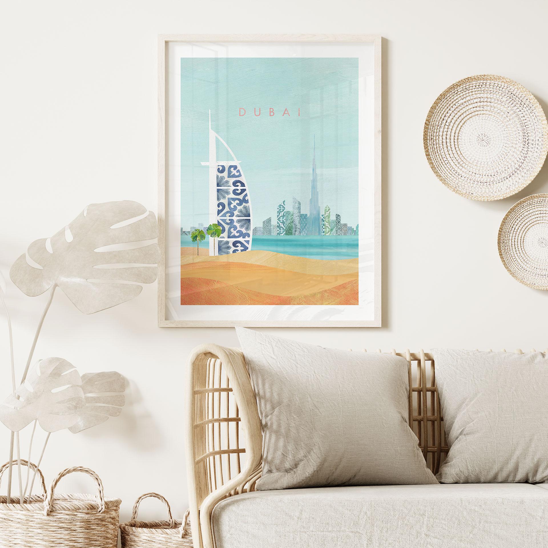 Plakat Dubai Beach - Burj Al Arab - Rivers