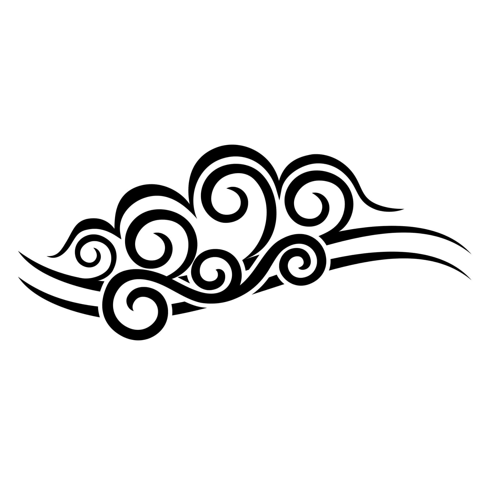Wandtattoo Welle 4