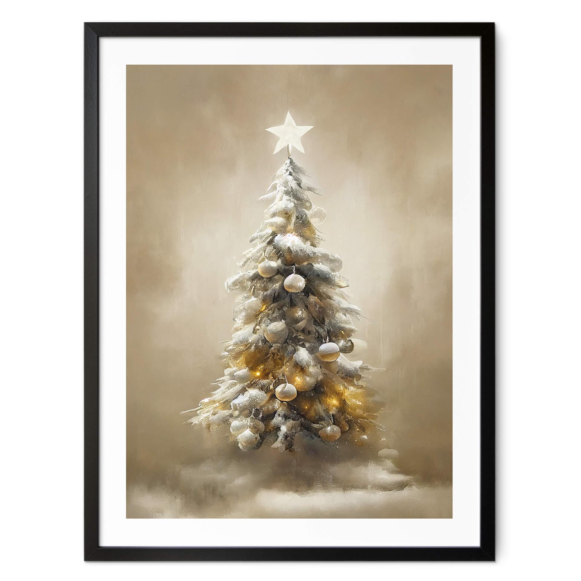 Plakat Treechild - Golden Christmas Tree