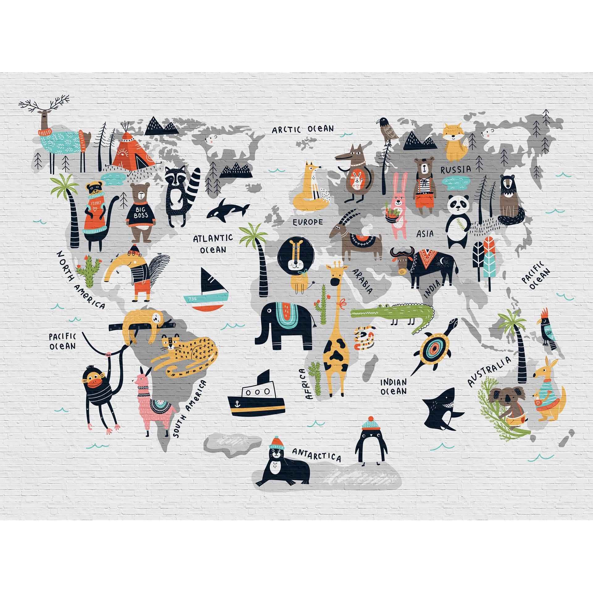 Livingwalls Metropolitan stories THE WALL - steenlook behang