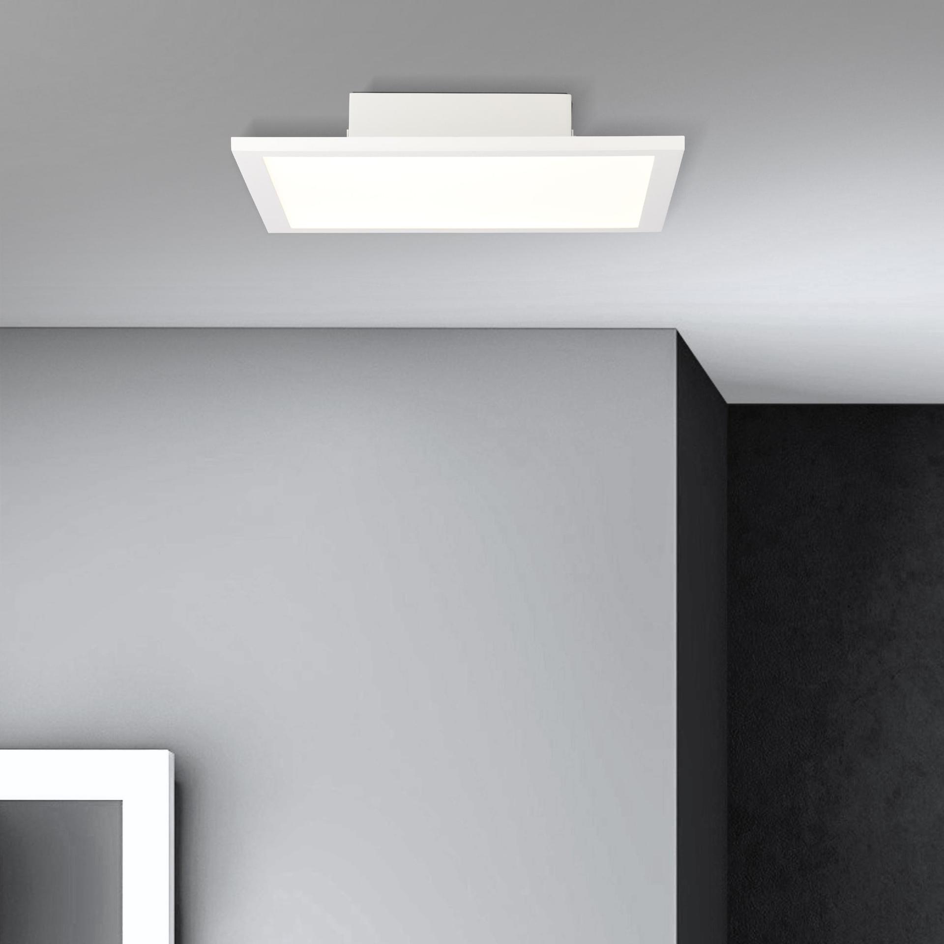 Aufbaupaneel Constantin, weiß, 29,5 x 29,5 cm, Metall Led panel, dimmbar
