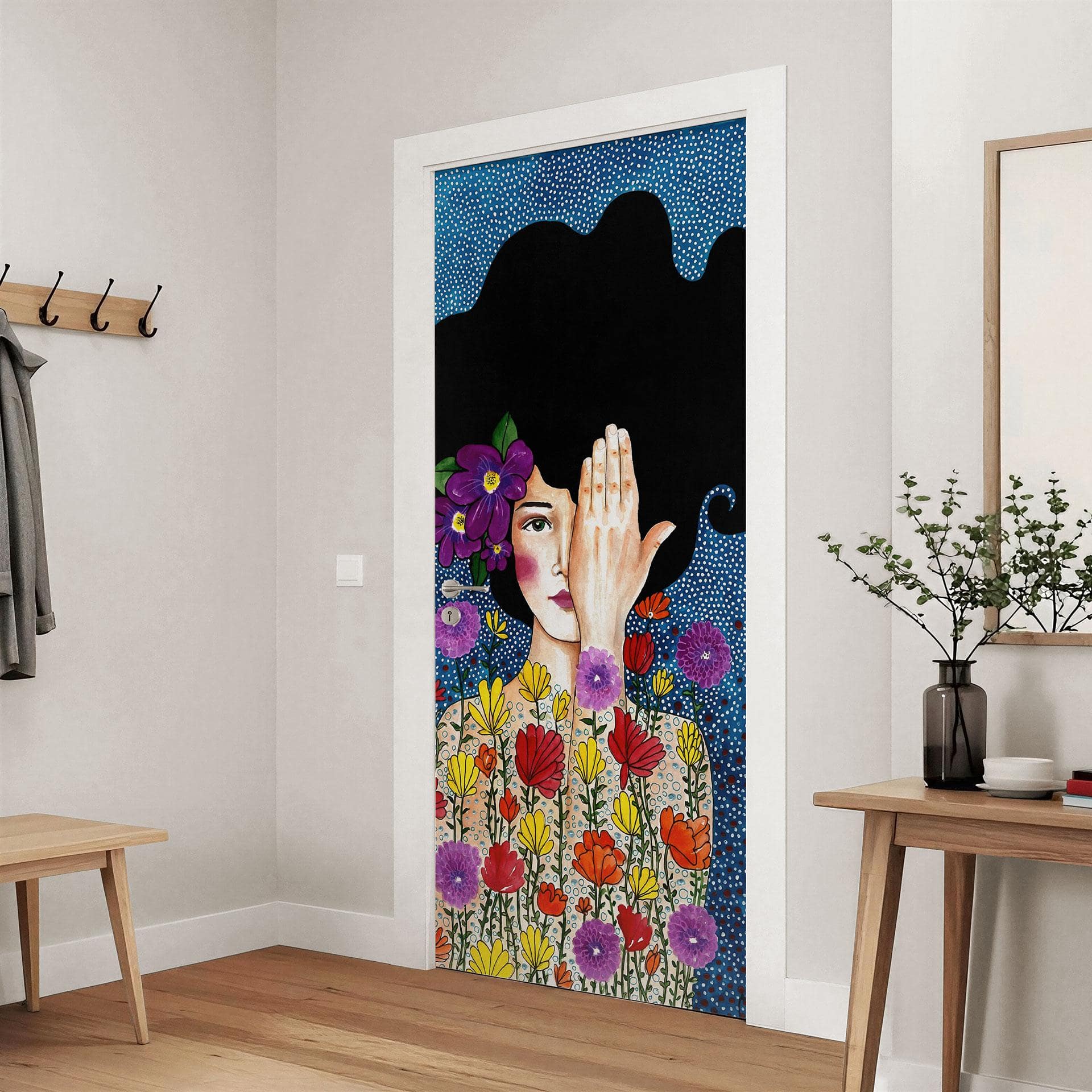Vinilo para puertas pierde recuerdos - Huelya - Decoración autoadhesiva para puertas