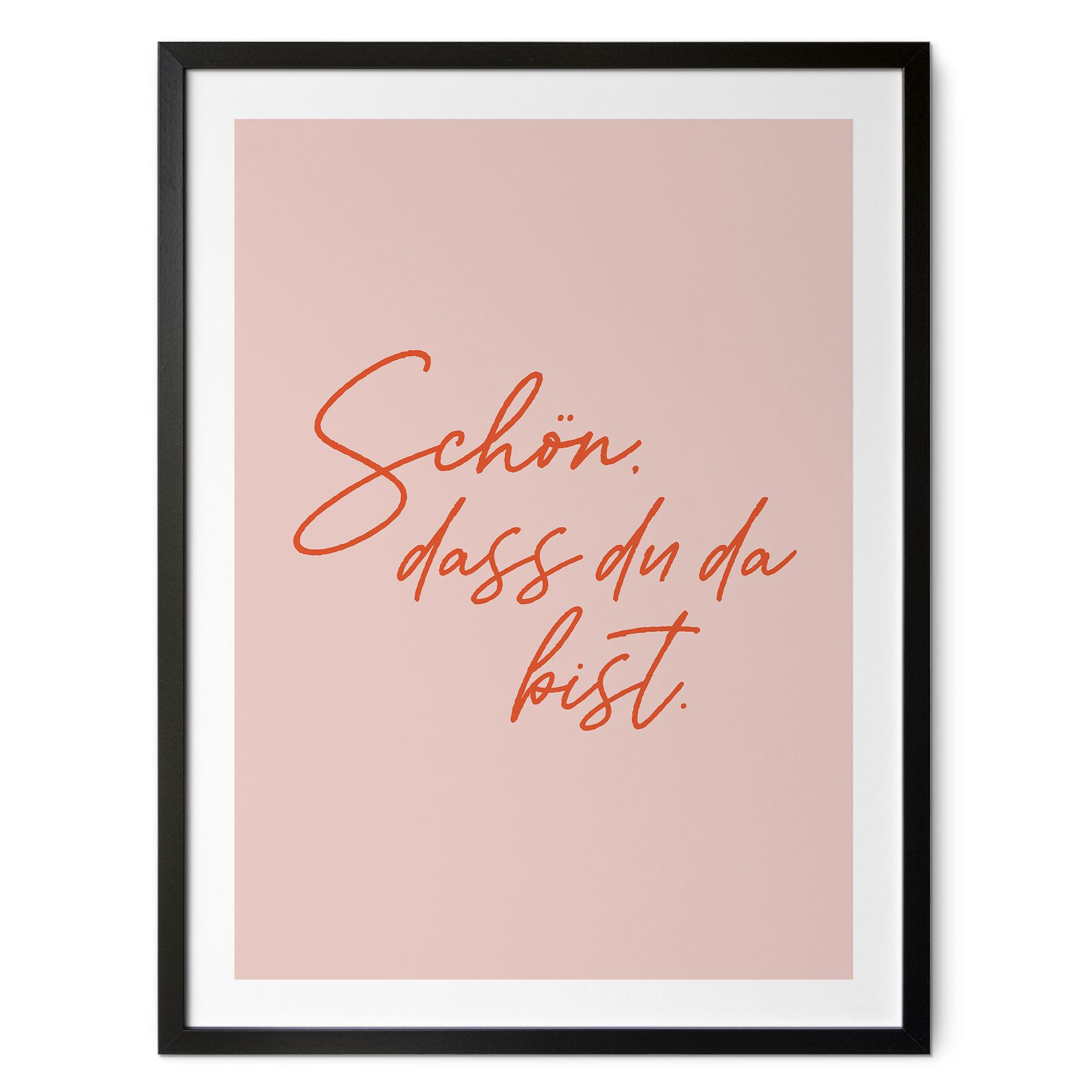 Poster Schön, dass du da bist