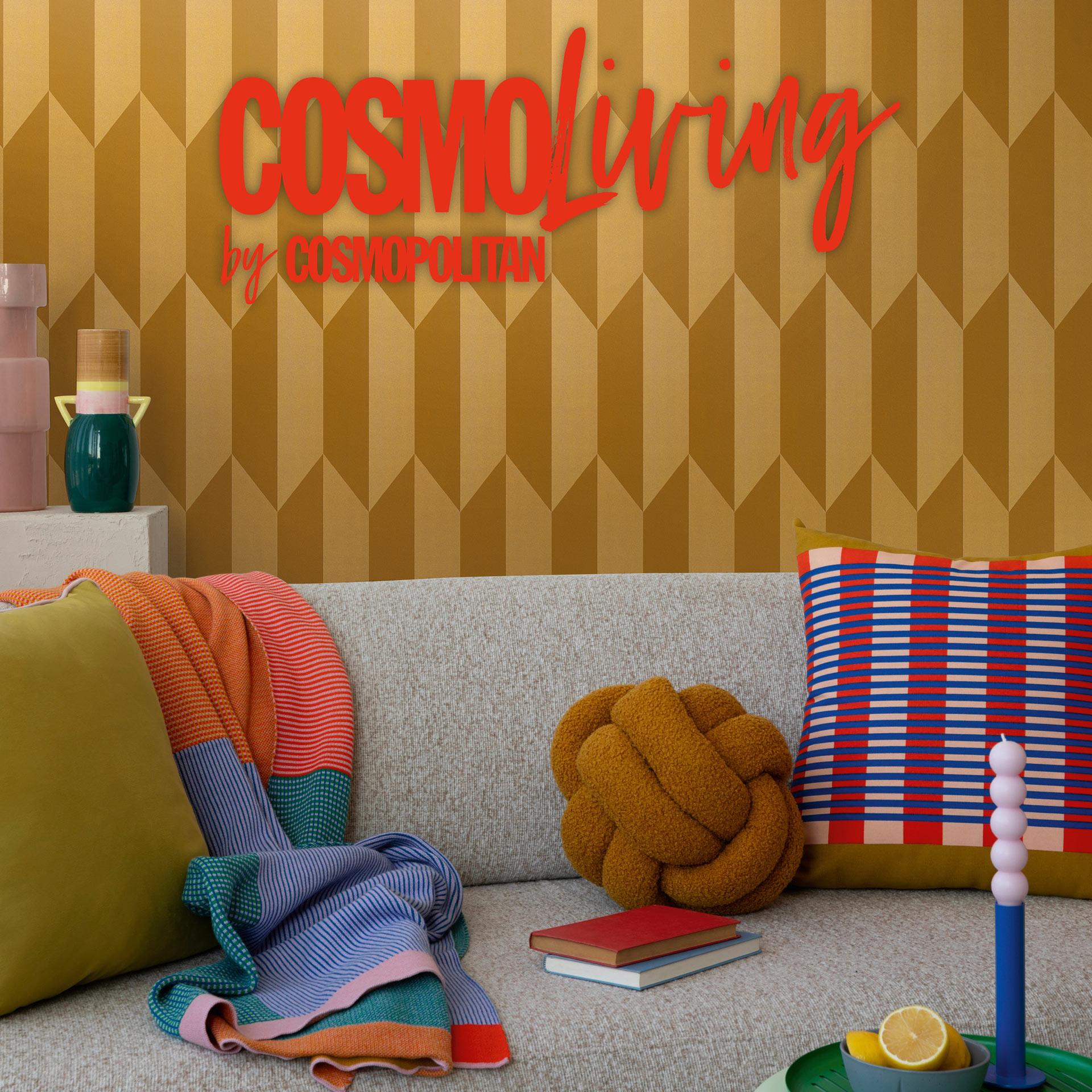 COSMOPOLITAN tapet guld 3D-effekt design - moderne Mønster tapet metallic
