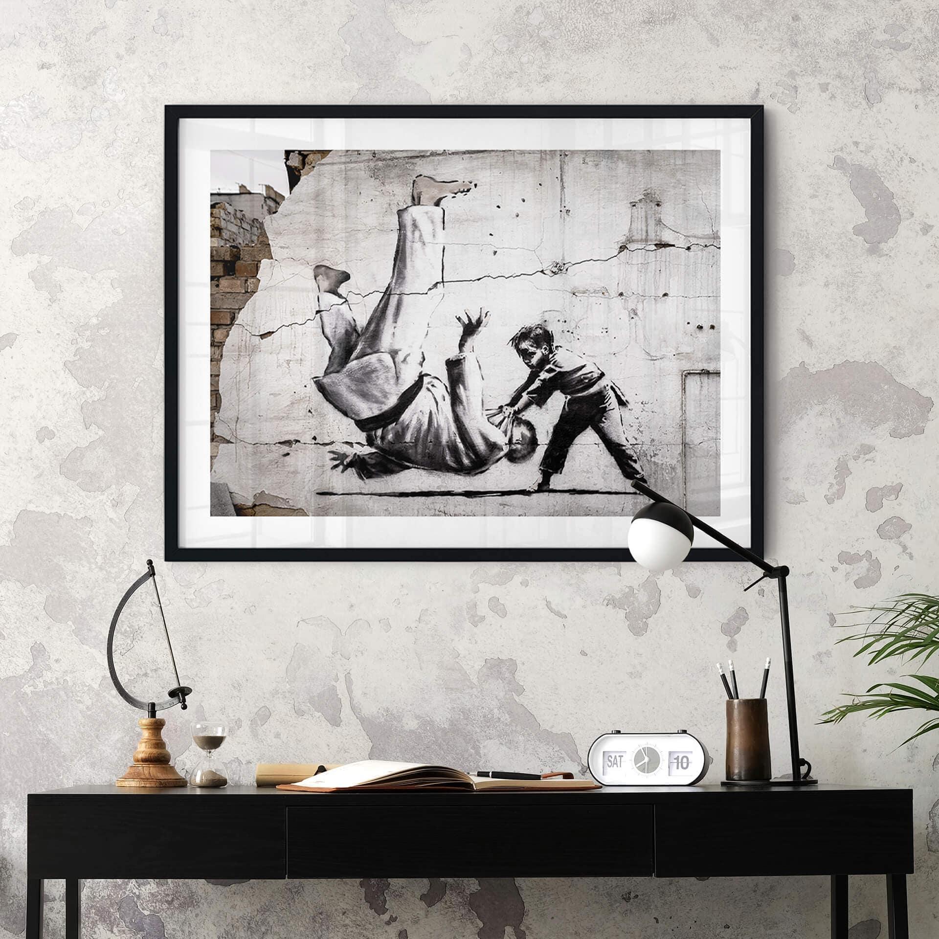Poster Banksy - Ein kleiner Judoka