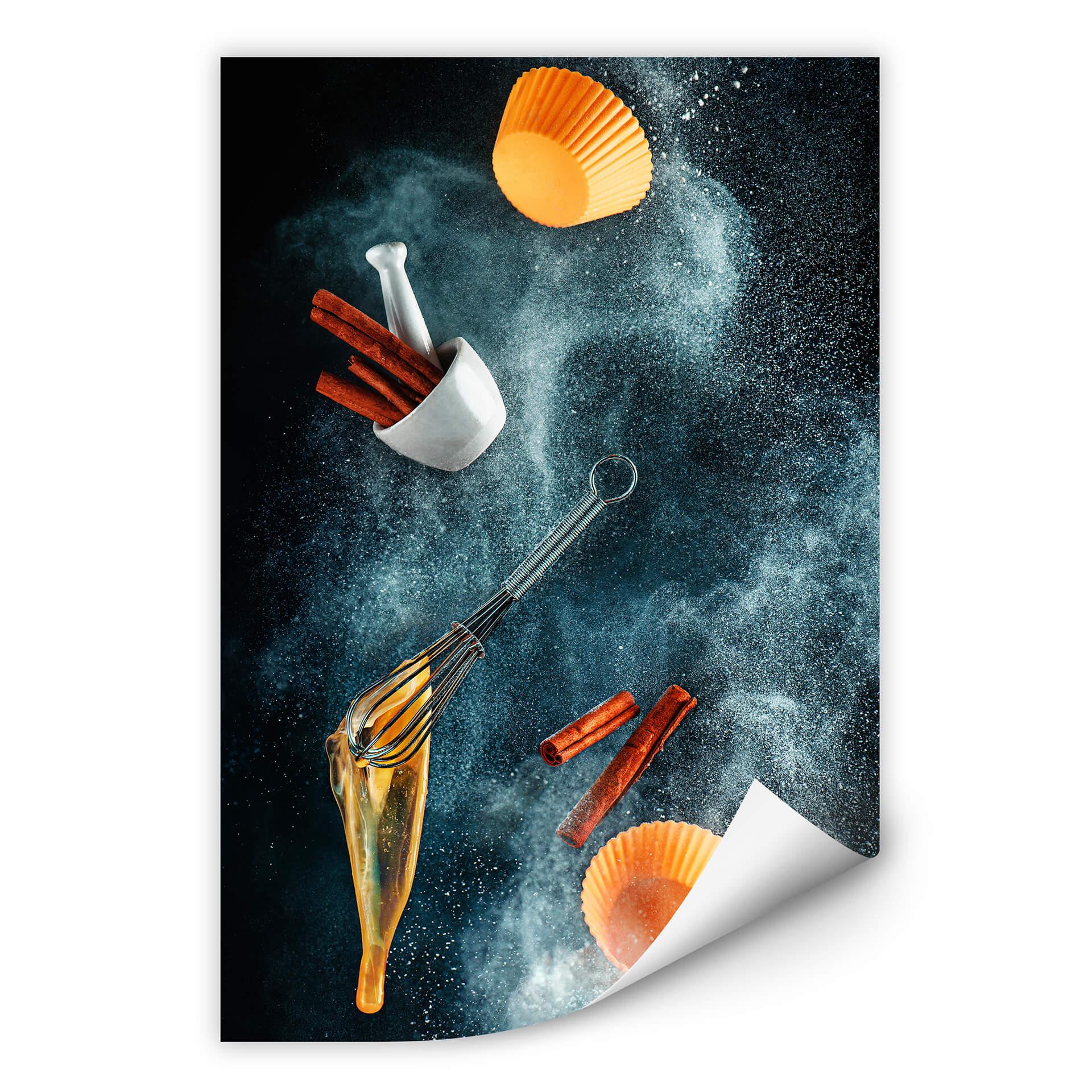 Wallprint Belenko - Kitchen mess: cinnamon cupcake