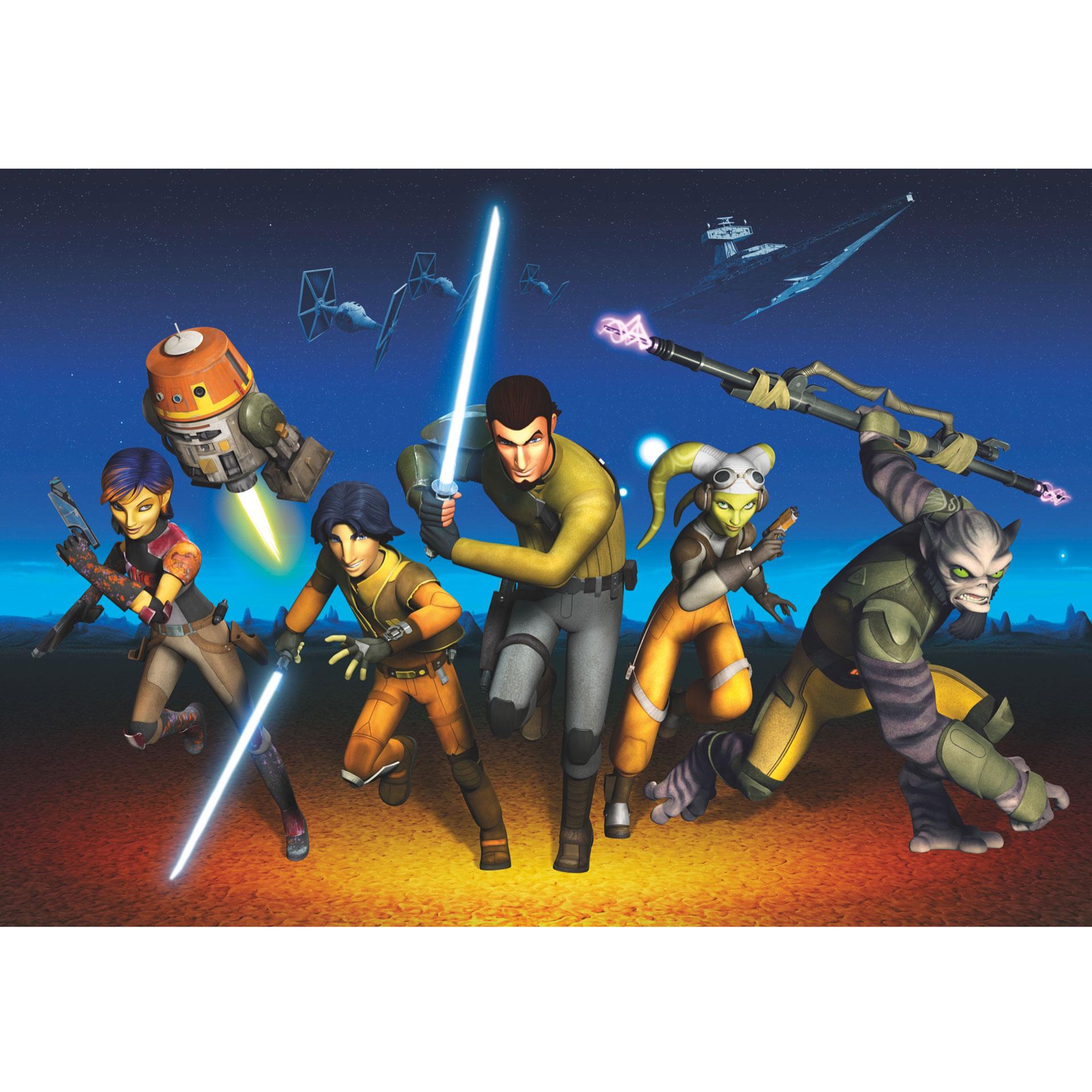 Fotobehang Papierbehang Star Wars Rebels Run