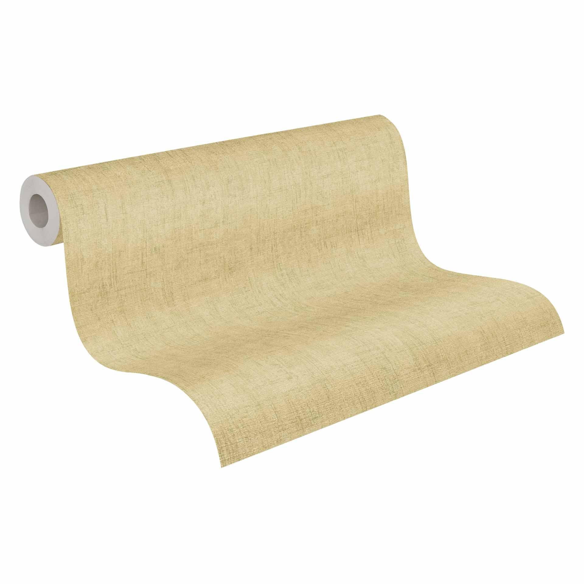 Textuurbehang textiel look lime groen - discreet Vliesbehang modern