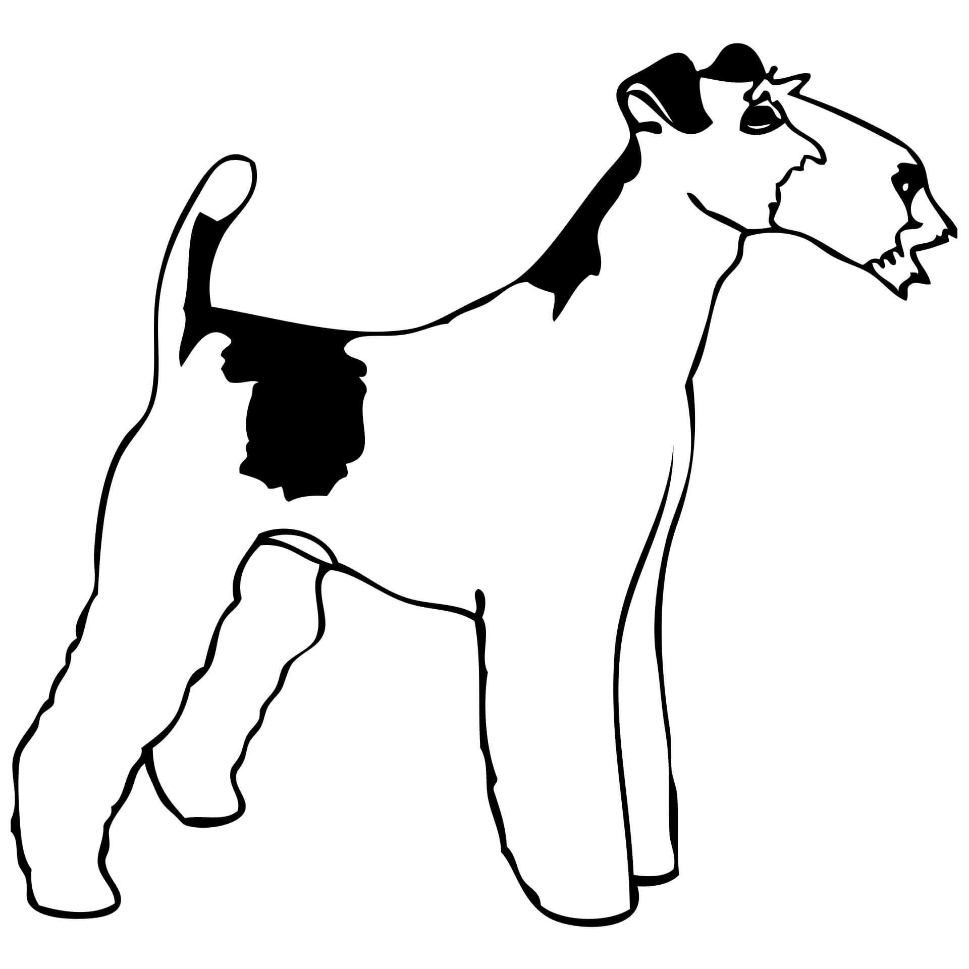 Muursticker Welsh Terrier