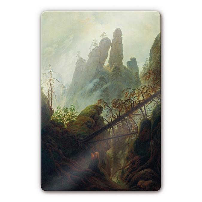 Glasbild Friedrich - Felsenschlucht