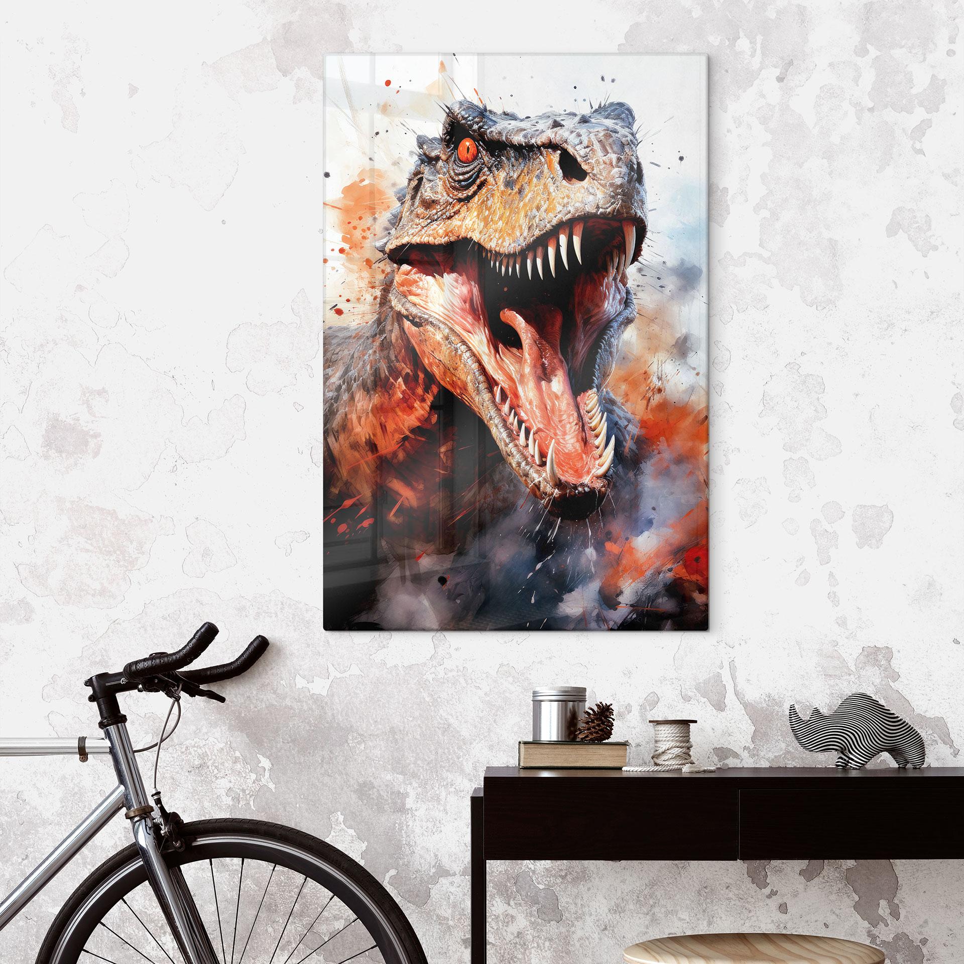 Glasbillede - T-Rex: Det vilde ansigt fra forhistorisk tid - Jaszke