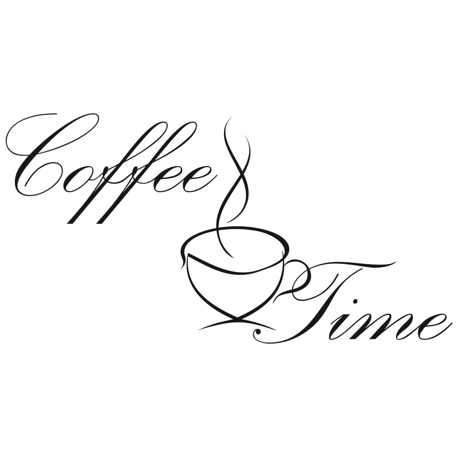 Adesivo murale - Coffee Time 2