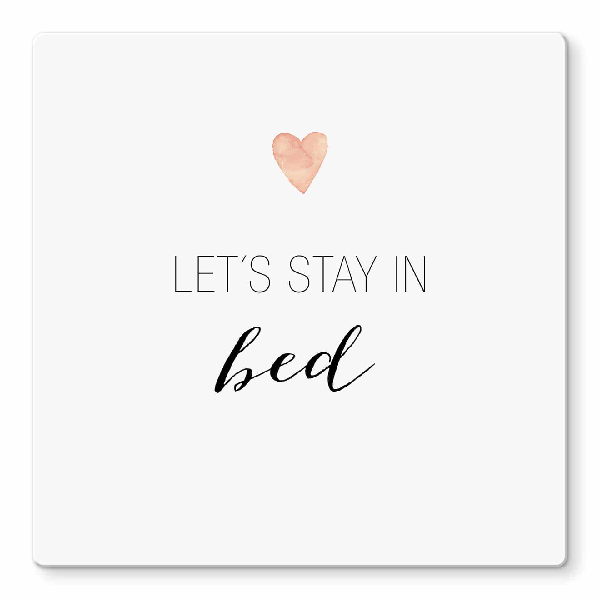 Glasschilderij Confetti & Cream - Let's stay