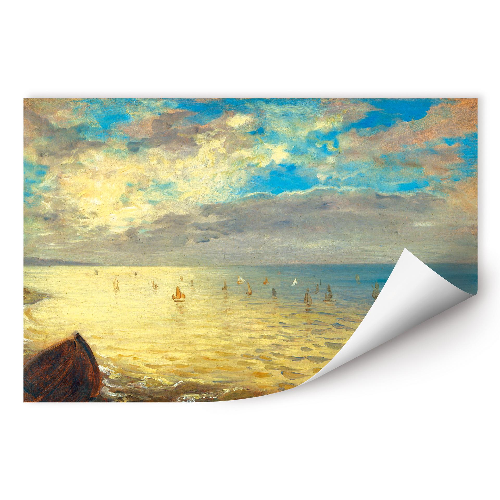 Zelfklevende Poster - Delacroix - the Lake
