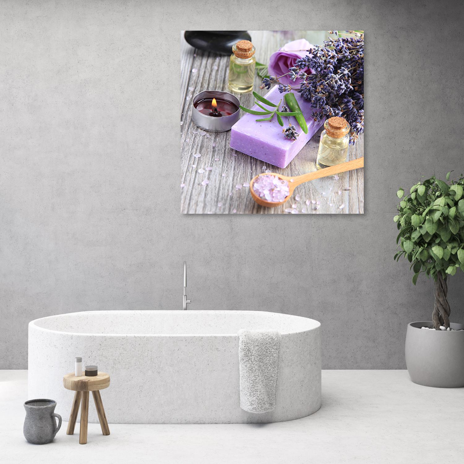 Canvasbillede, Zen Spa lilla sæbe