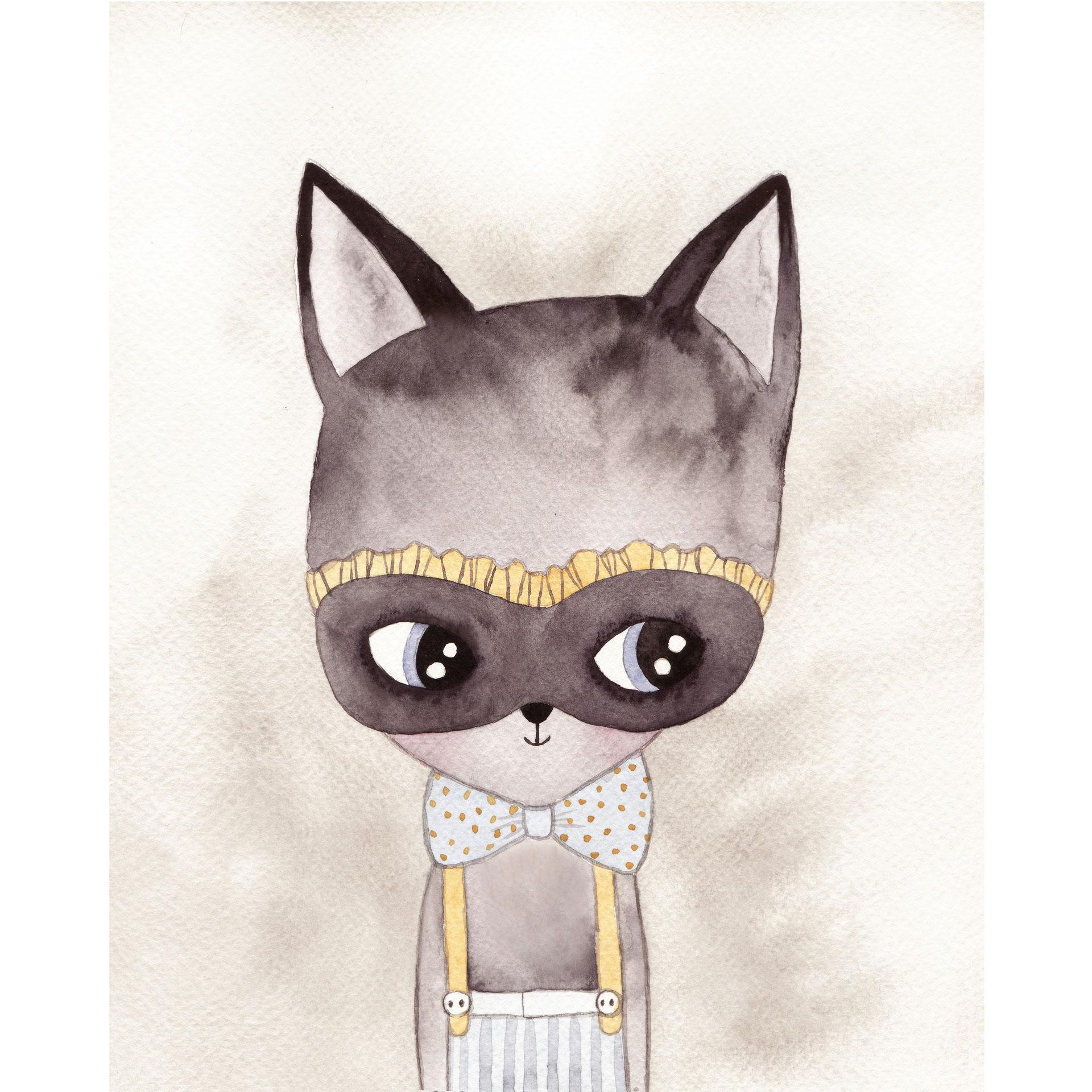 Fotobehang Carnival Kitty