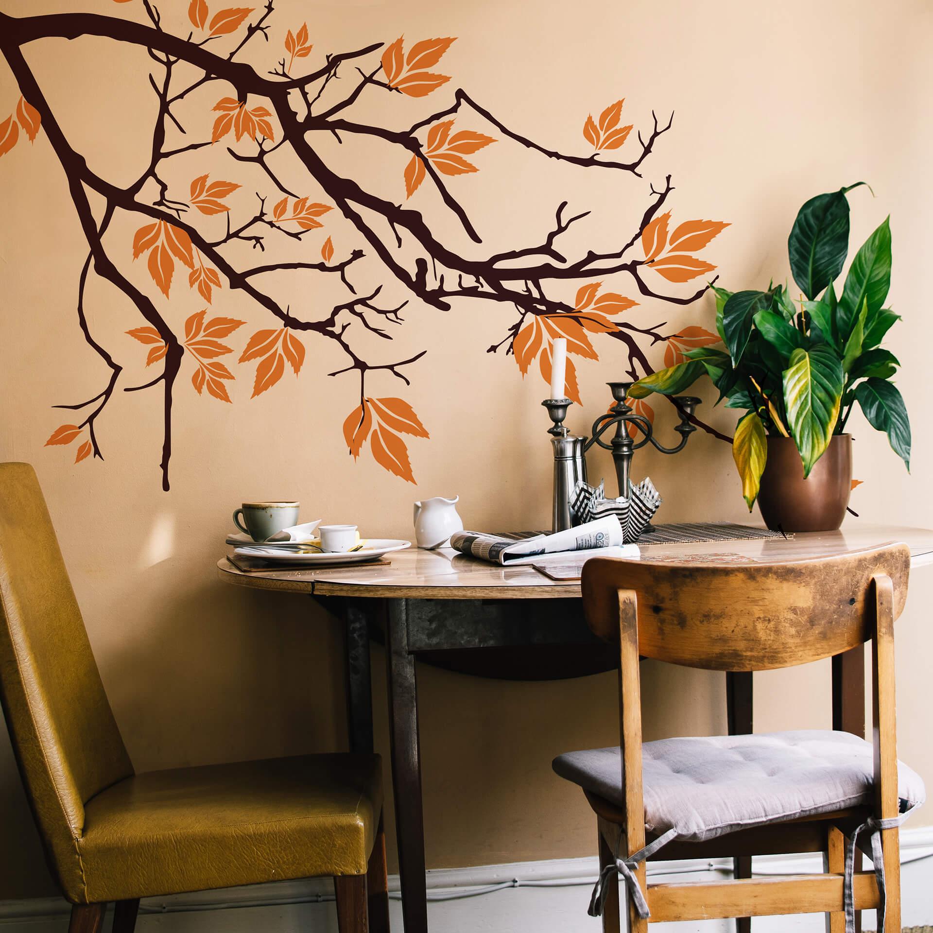 Sticker mural - 2 Branches (bicolore)