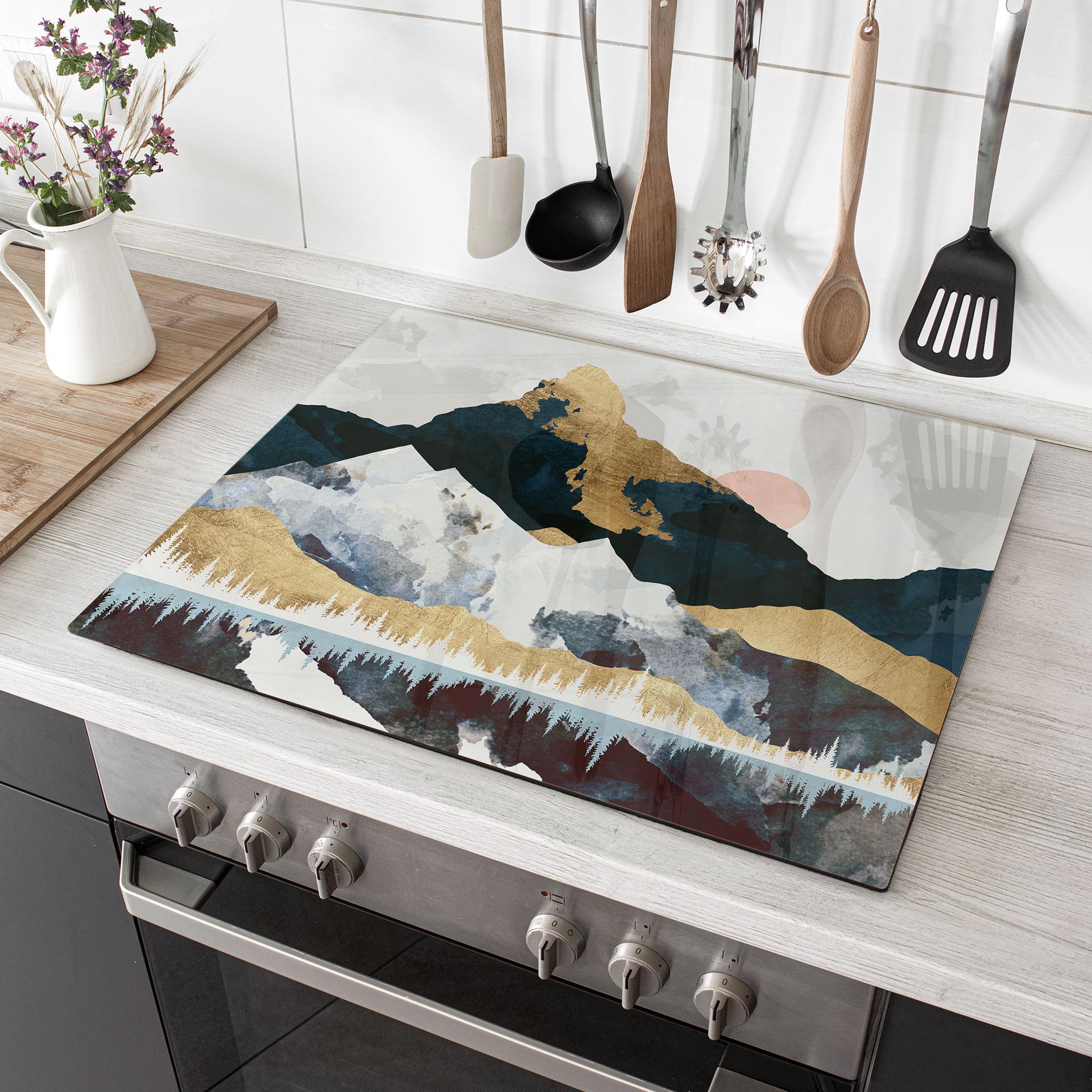 Kogeplade med refleksion af et vinterlandskab - SpaceFrog Designs