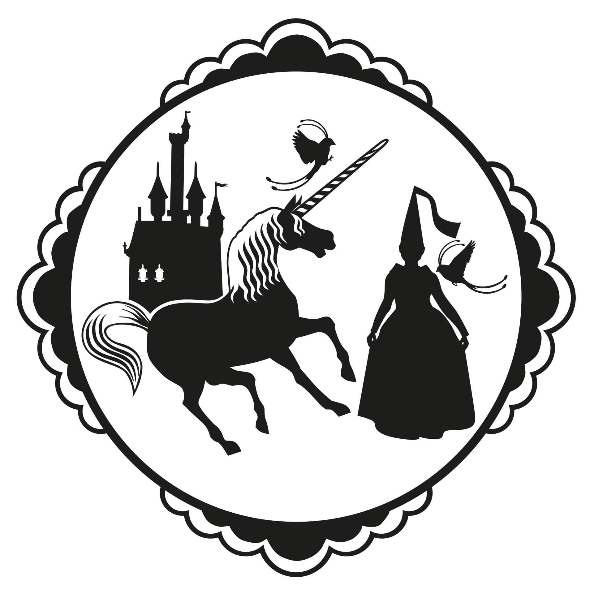 Adesivo murale - Mondo delle fiabe: unicorno